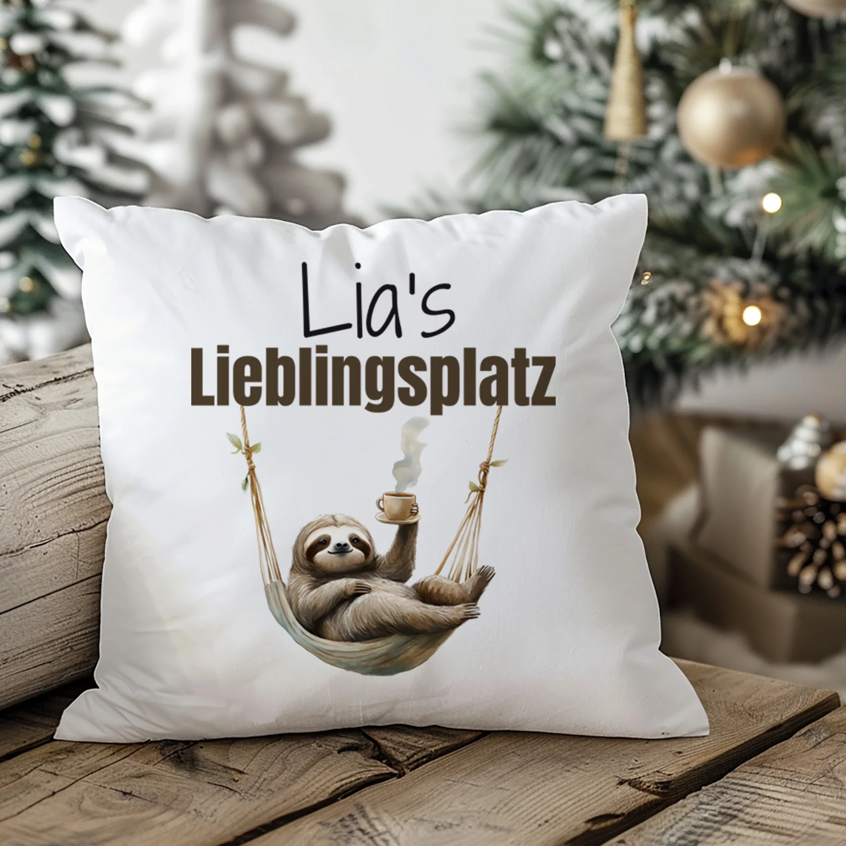 Kissenbezug Faultier Lieblingsplatz - Image 3