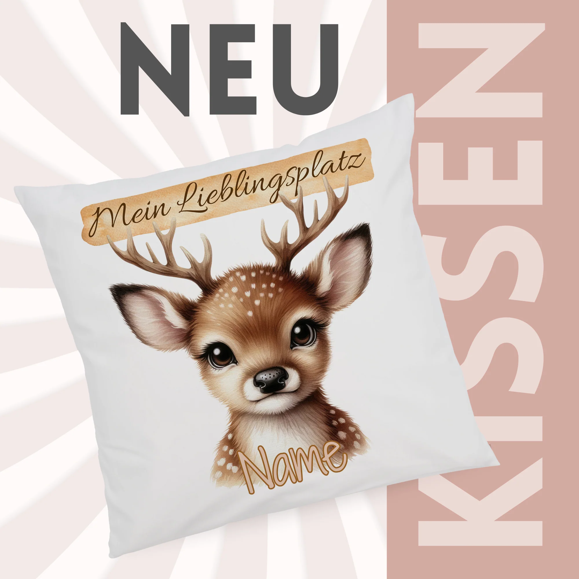 Kissenbezug Lieblingsplatz Reh - Image 2