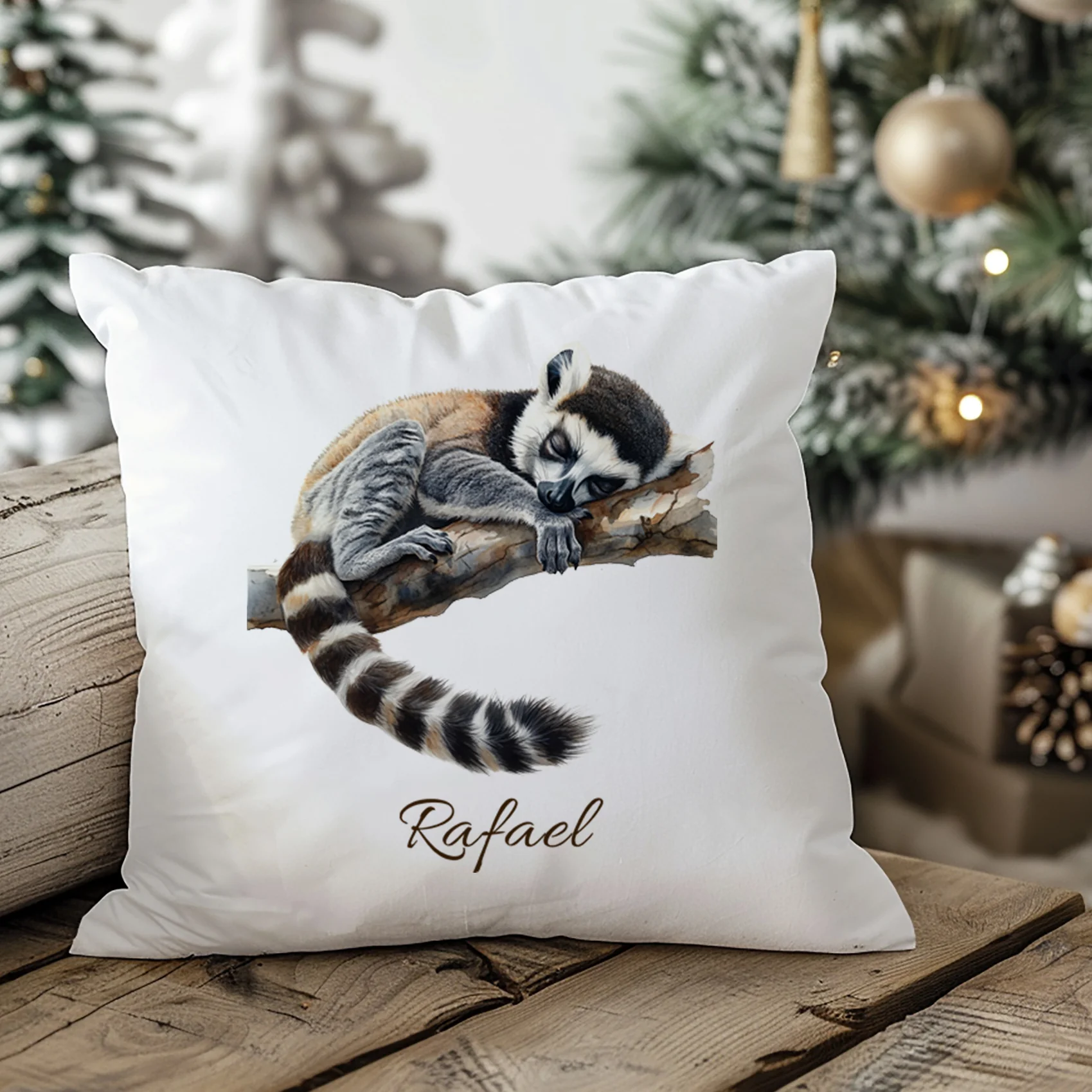 Kissenbezug mit Schlafendem Lemur - Image 3