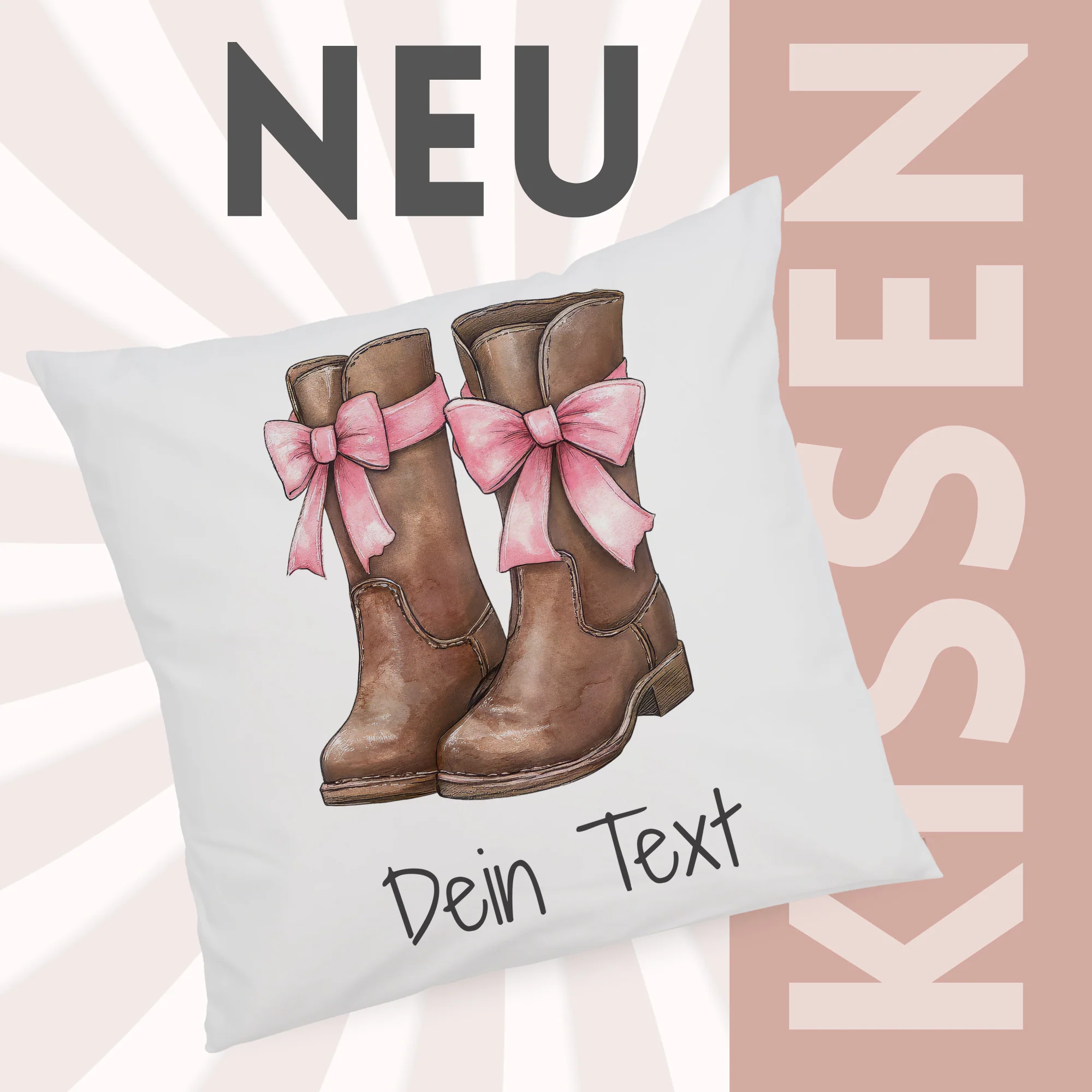 Kissenbezug mit Stiefeln - Image 2