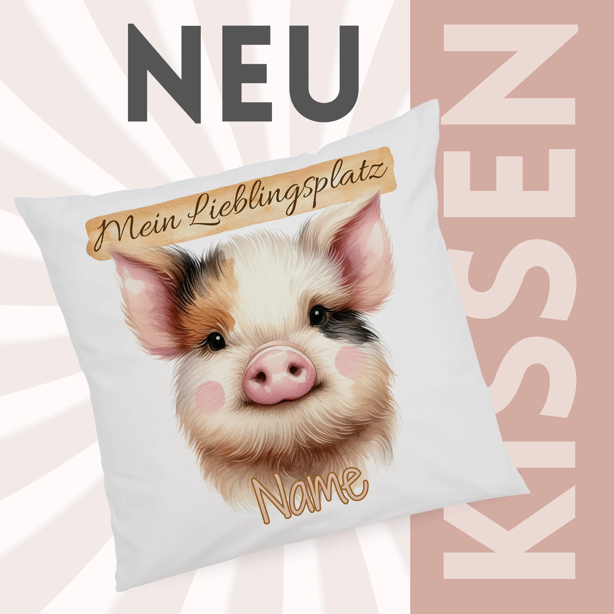 Kissenbezug Schwein Lieblingsplatz - Image 2