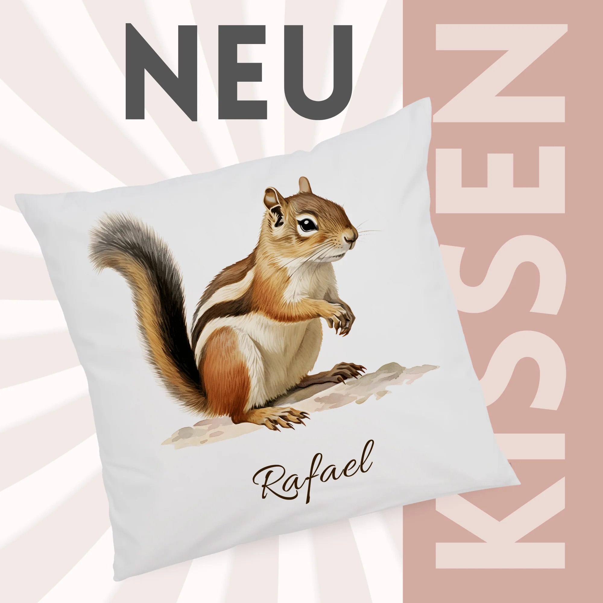 Kissenbezug Streifenhörnchen - Image 2