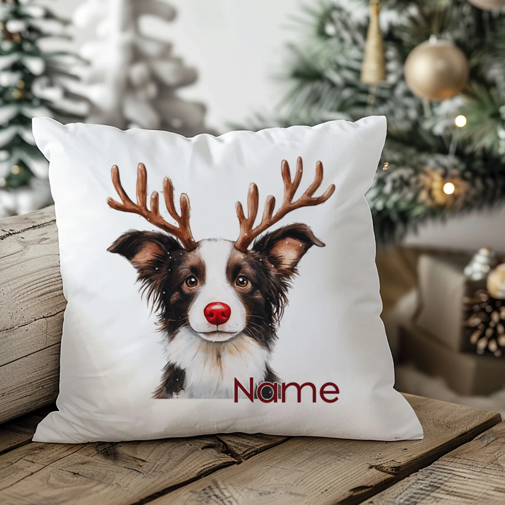 Kissenbezug Weihnachten Border Collie - Image 3