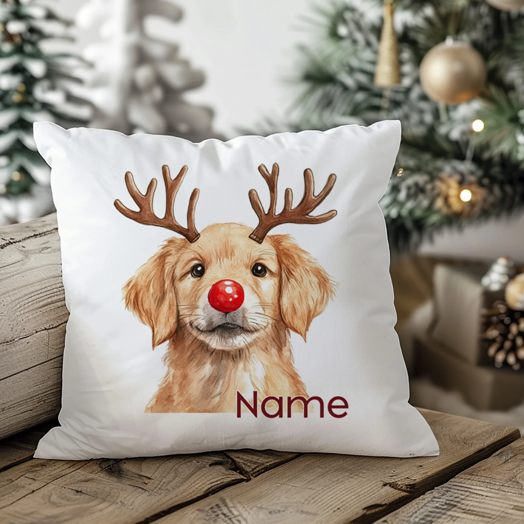 Kissenbezug Weihnachten Golden Retriever - Image 3