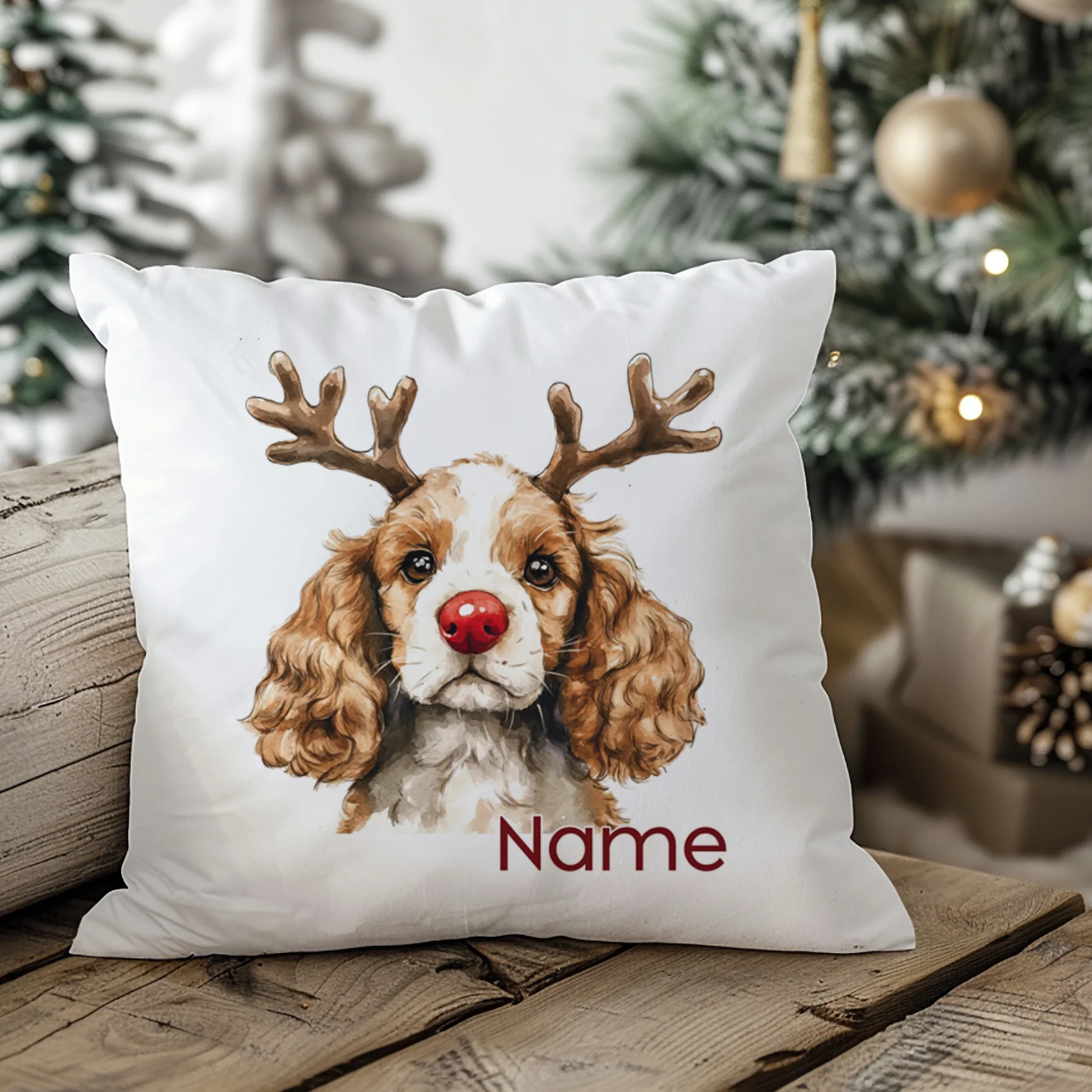 Kissenbezug Weihnachten Hund Cocker Spaniel - Image 3
