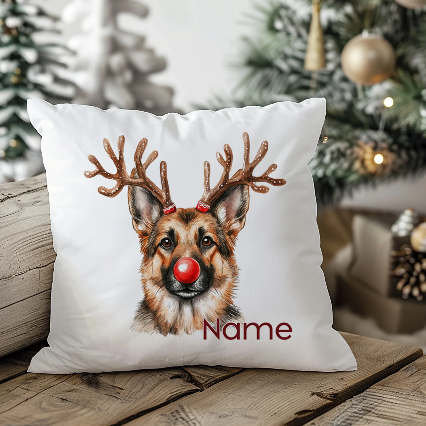 Kissenbezug Weihnachten Schäferhund - Image 3