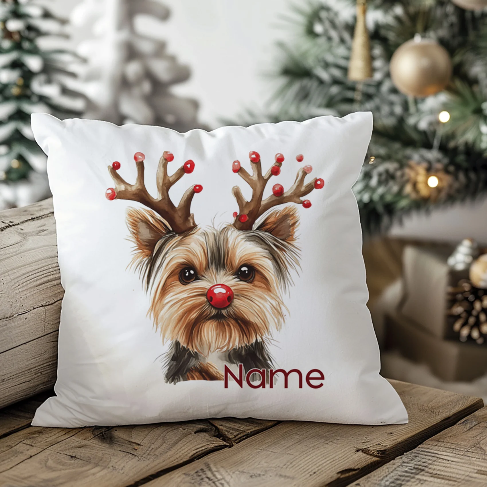 Kissenbezug Weihnachten Yorkshire Terrier - Image 3
