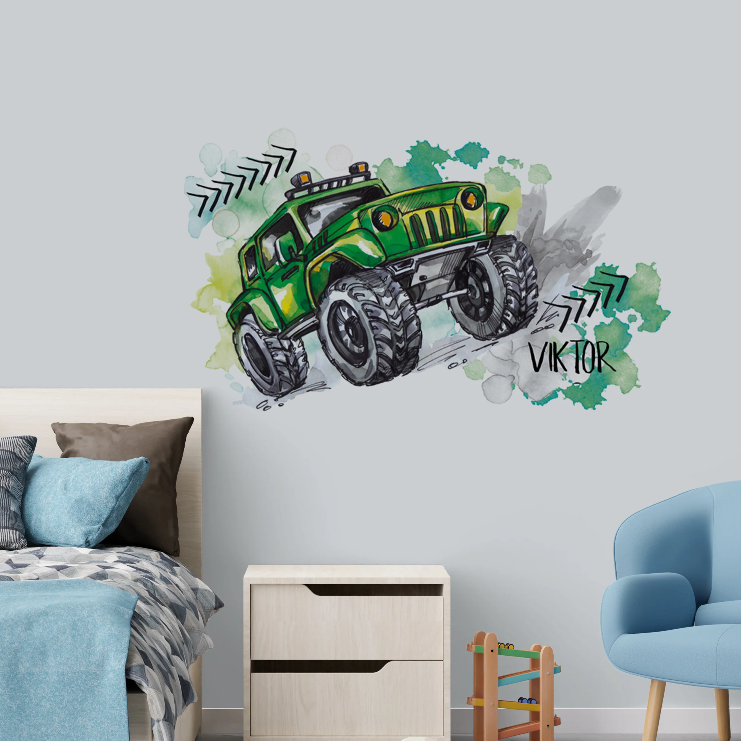 Monster Truck Wandtattoo - Image 3