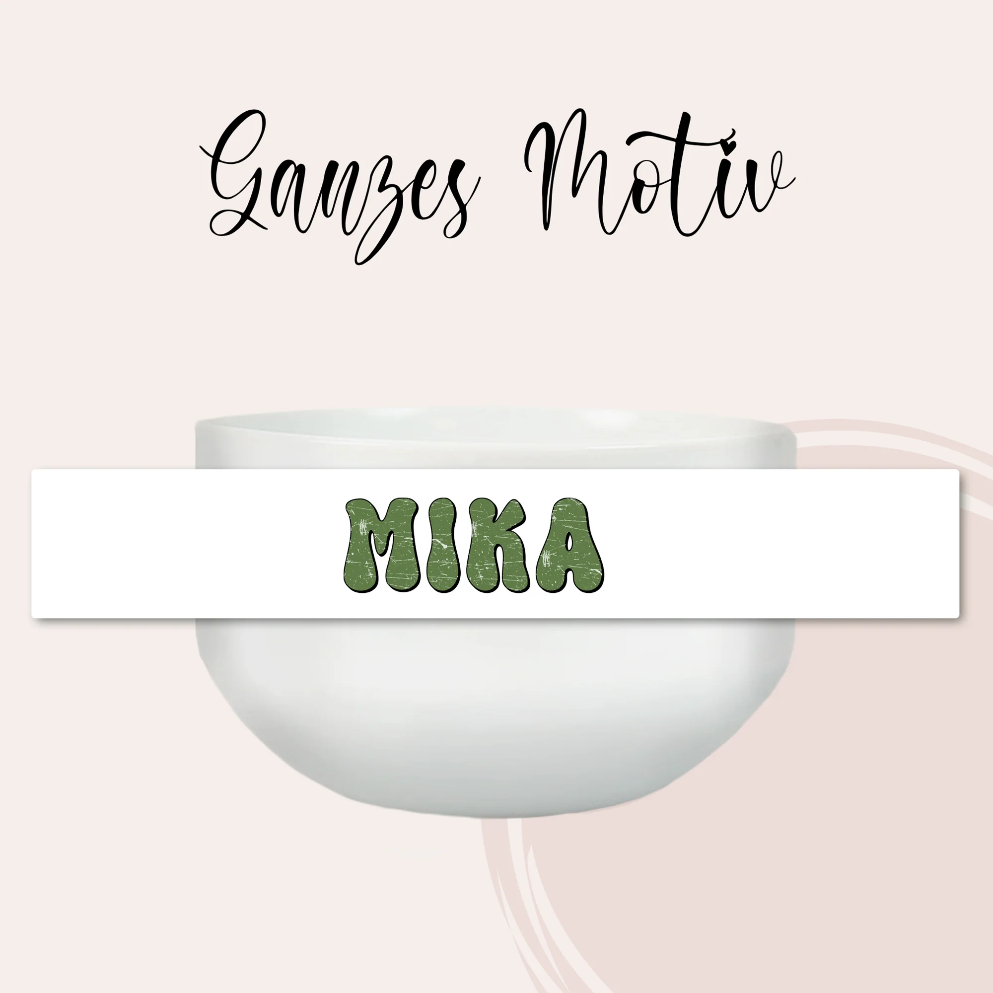 Müslischale mit Namen in grün - Image 3