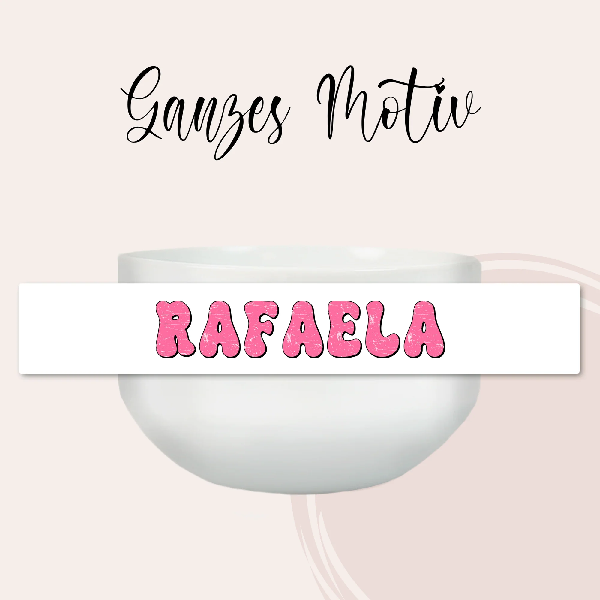Müslischale mit Namen in Rosa Schrift - Image 4