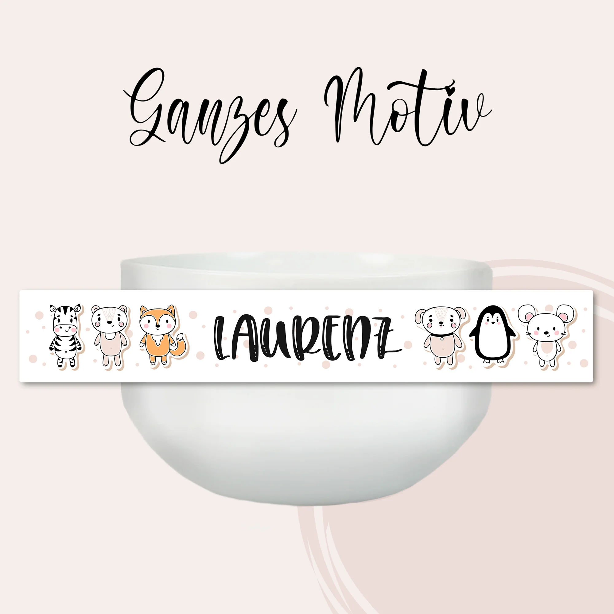 Müslischale mit Tieren und Guten Appetit - Image 3