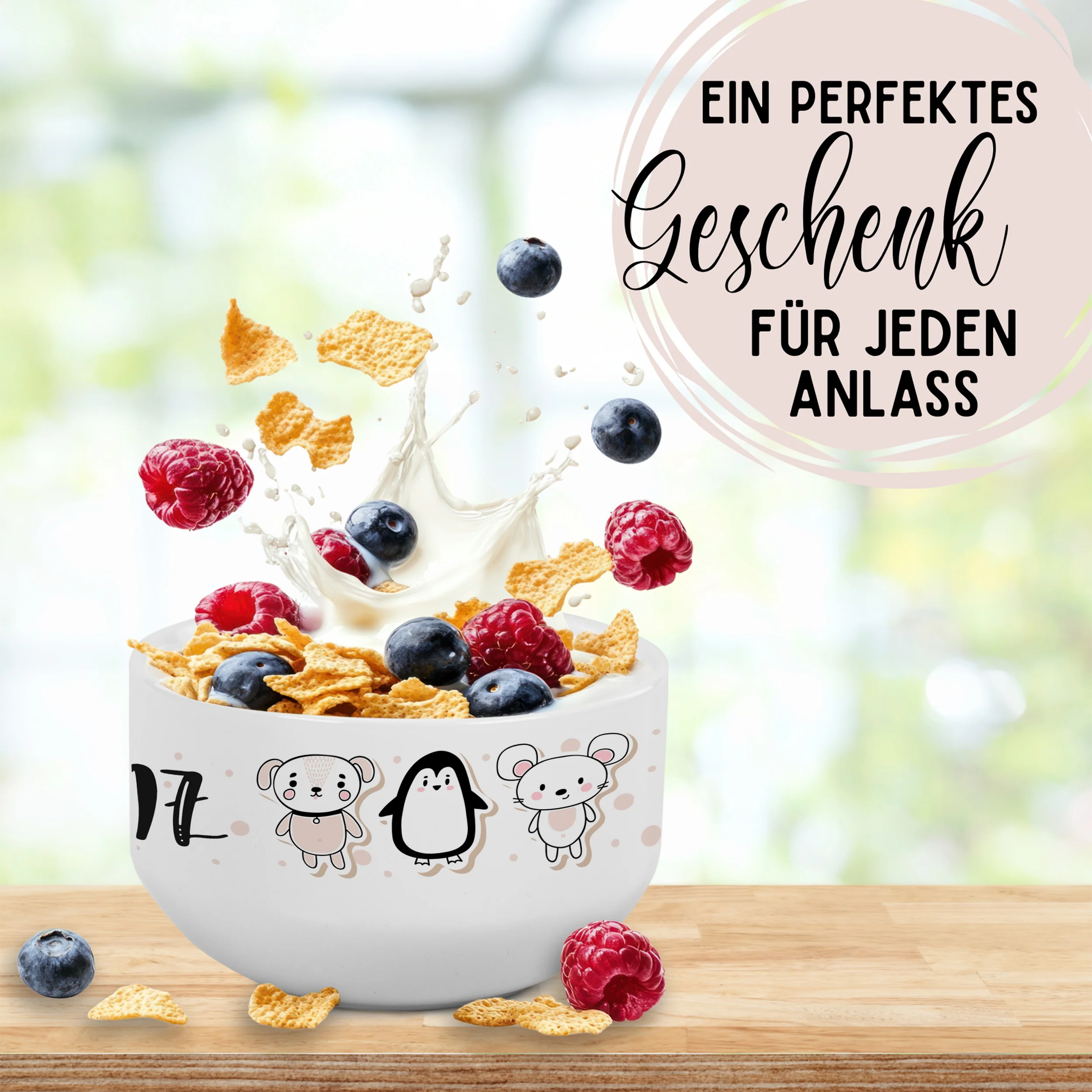 Müslischale mit Tieren und Guten Appetit - Image 4