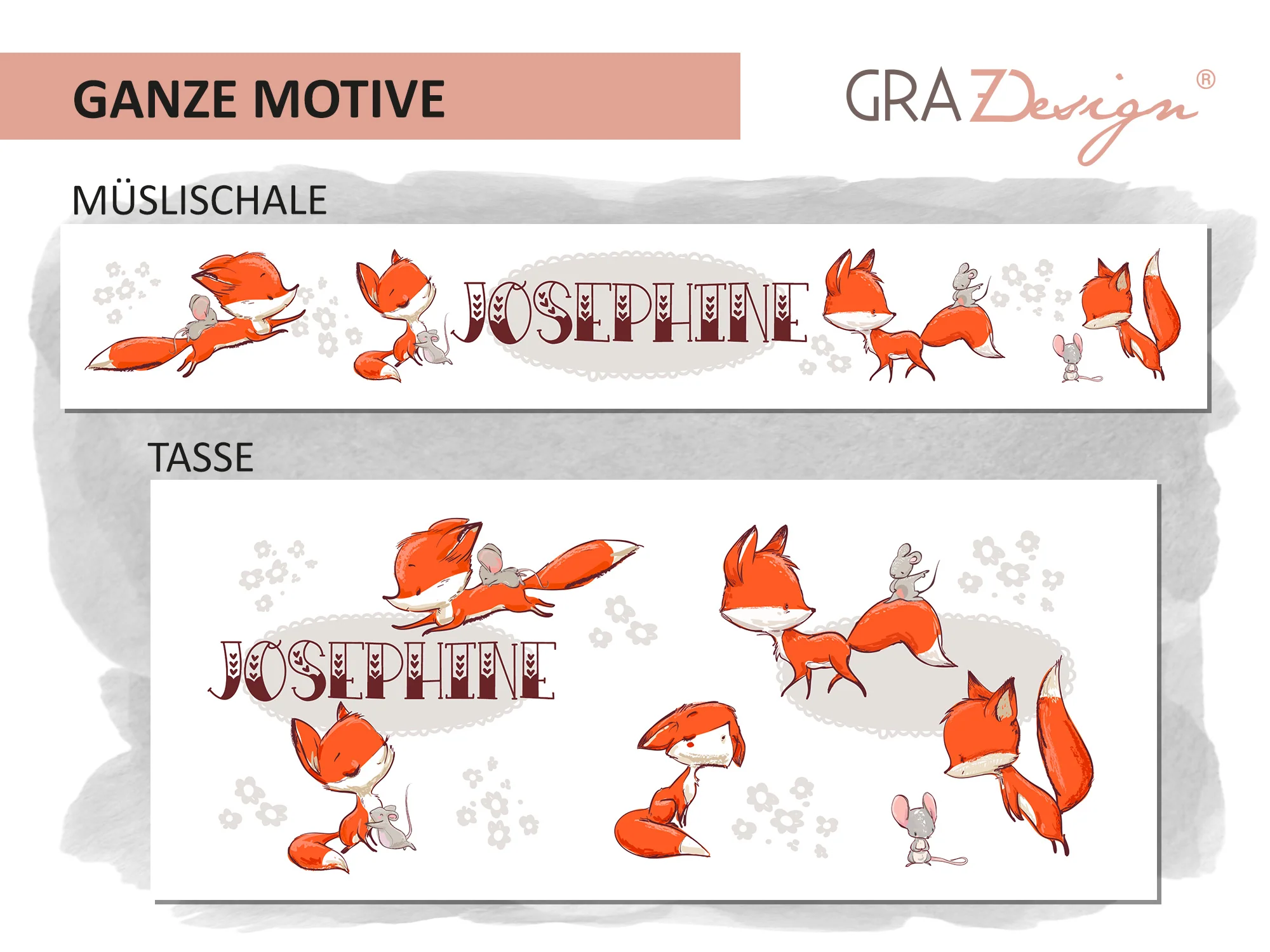 Müslischale & Tasse Set Fuchs - Image 2