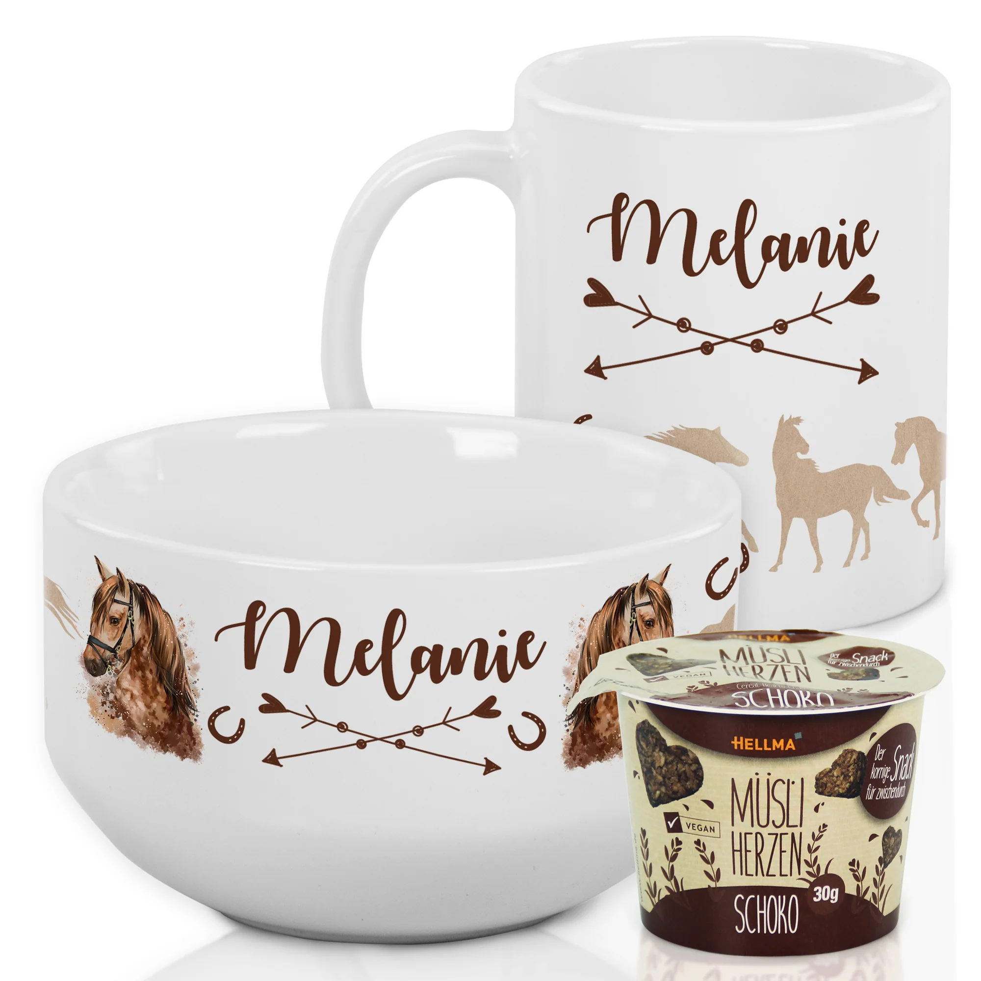 Müslischale & Tasse Set Pferde - Image 2