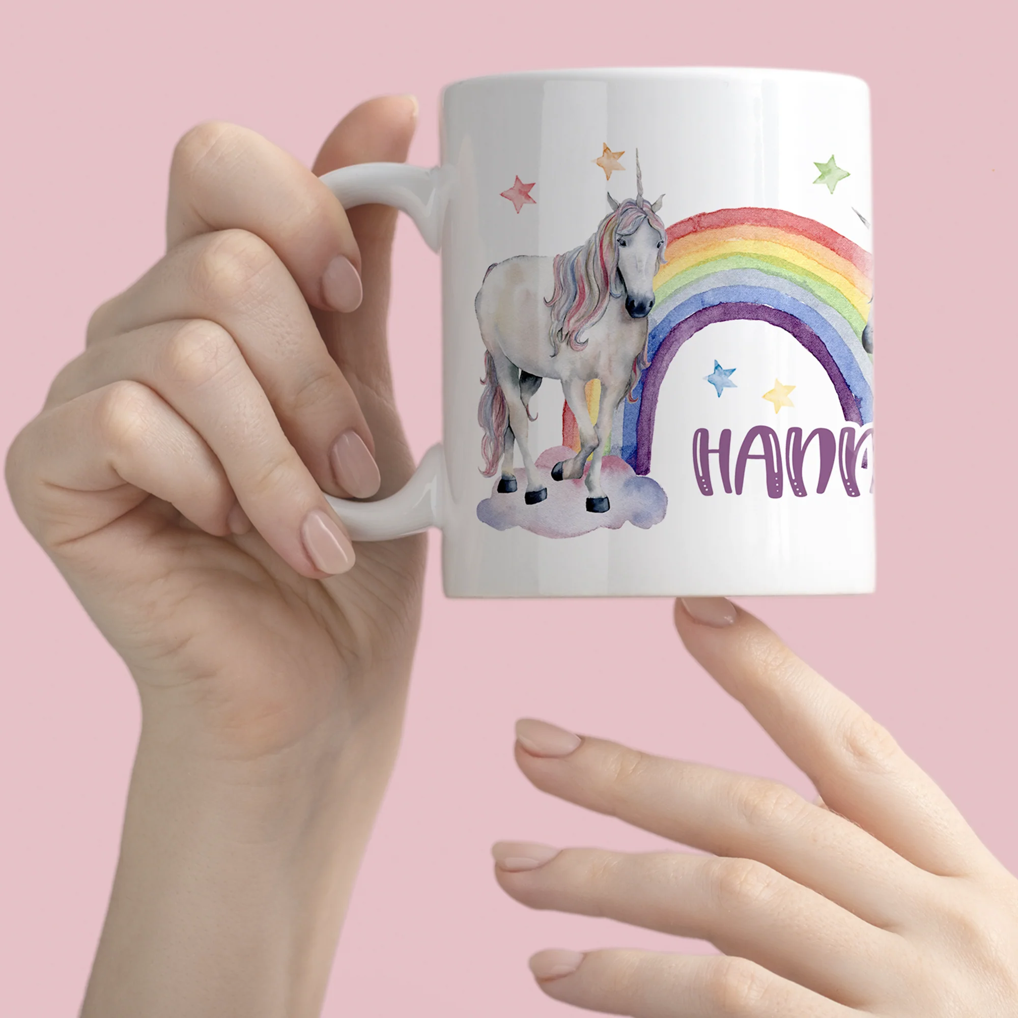 Müslischale & Tasse Set Regenbogen & Einhörner - Image 3