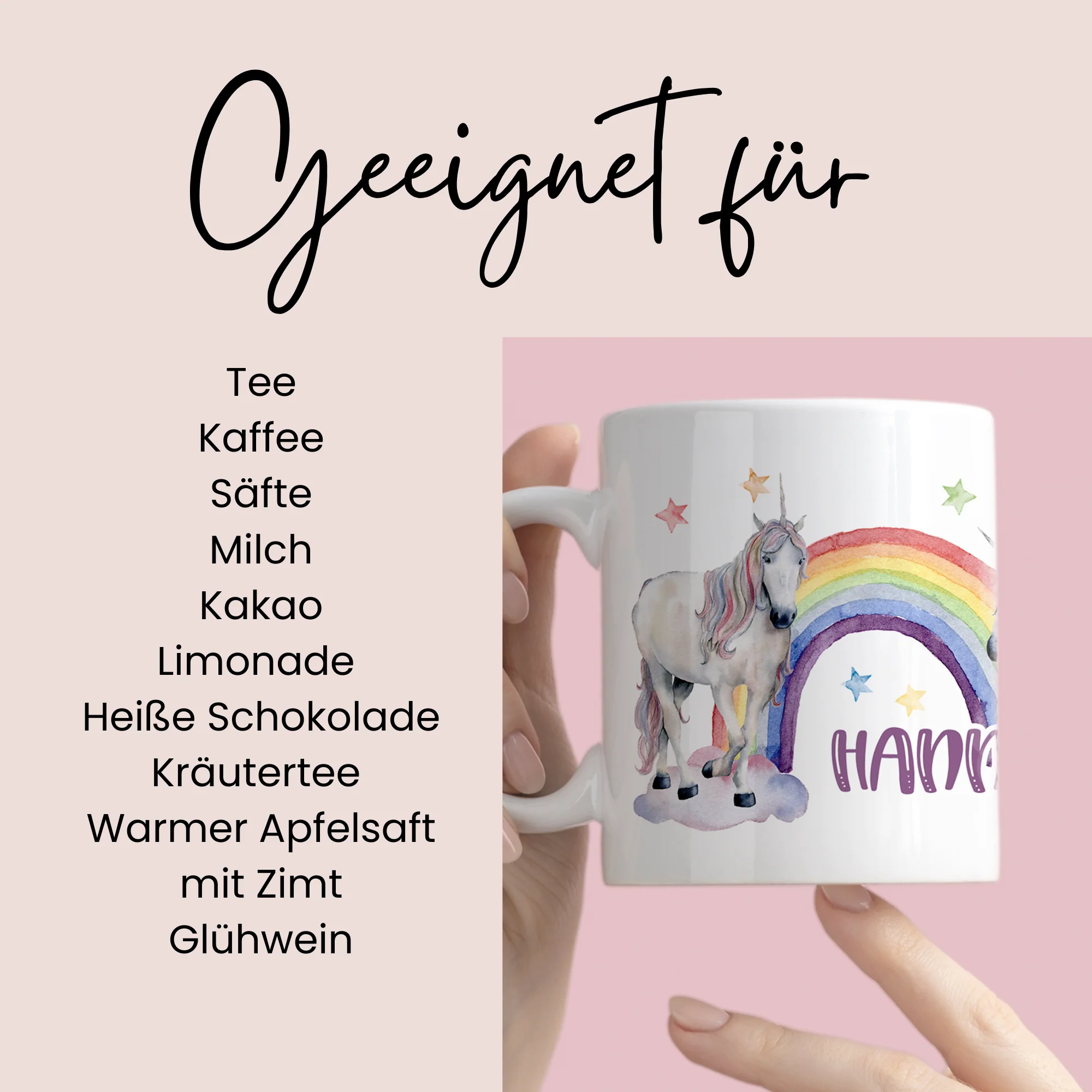 Müslischale & Tasse Set Regenbogen & Einhörner - Image 4
