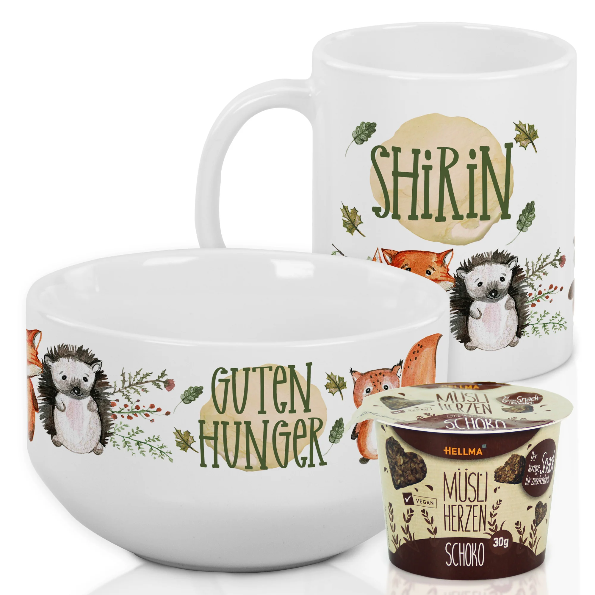 Müslischale & Tasse Set Waldtiere - Image 2