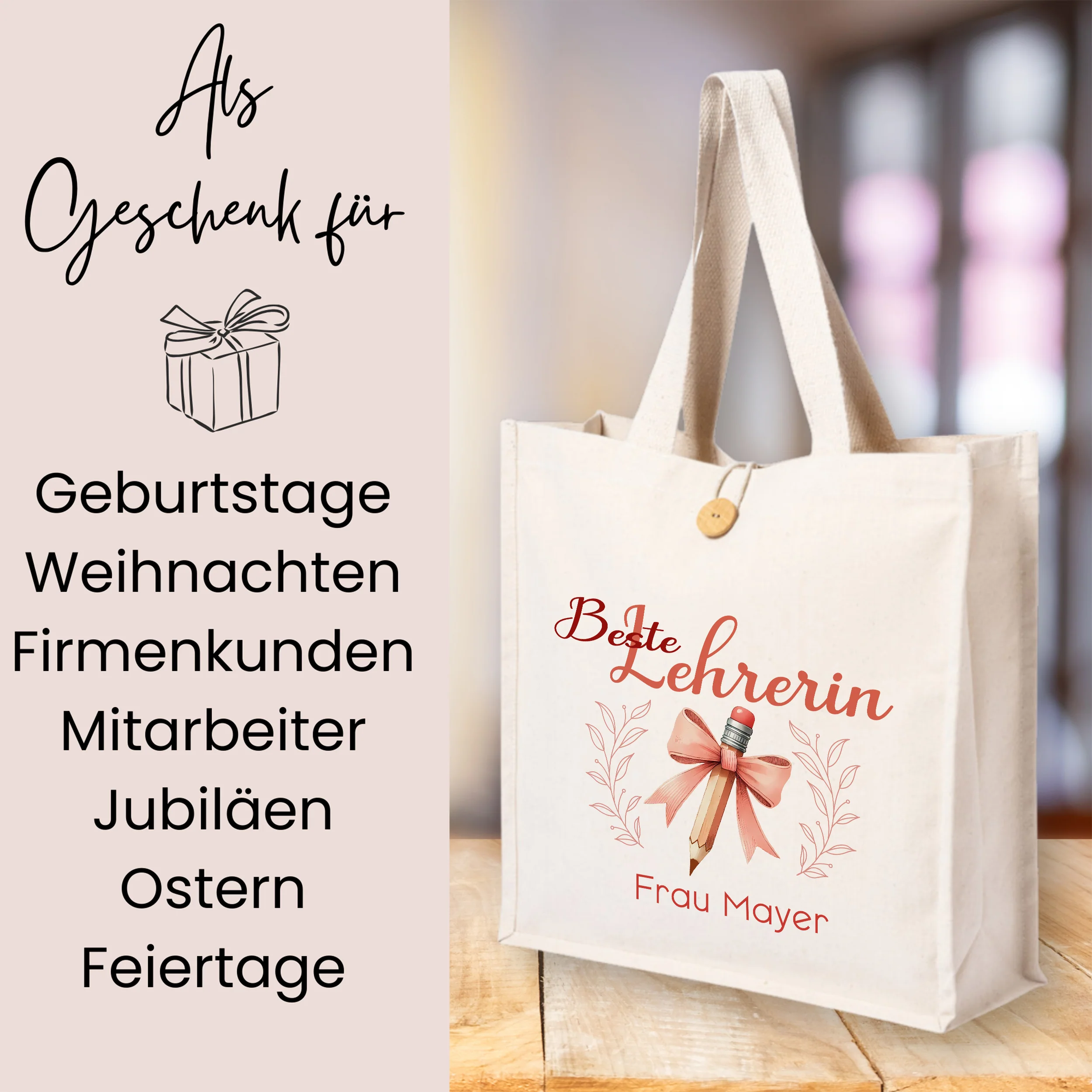 Beste Lehrerin Tasche - Image 3
