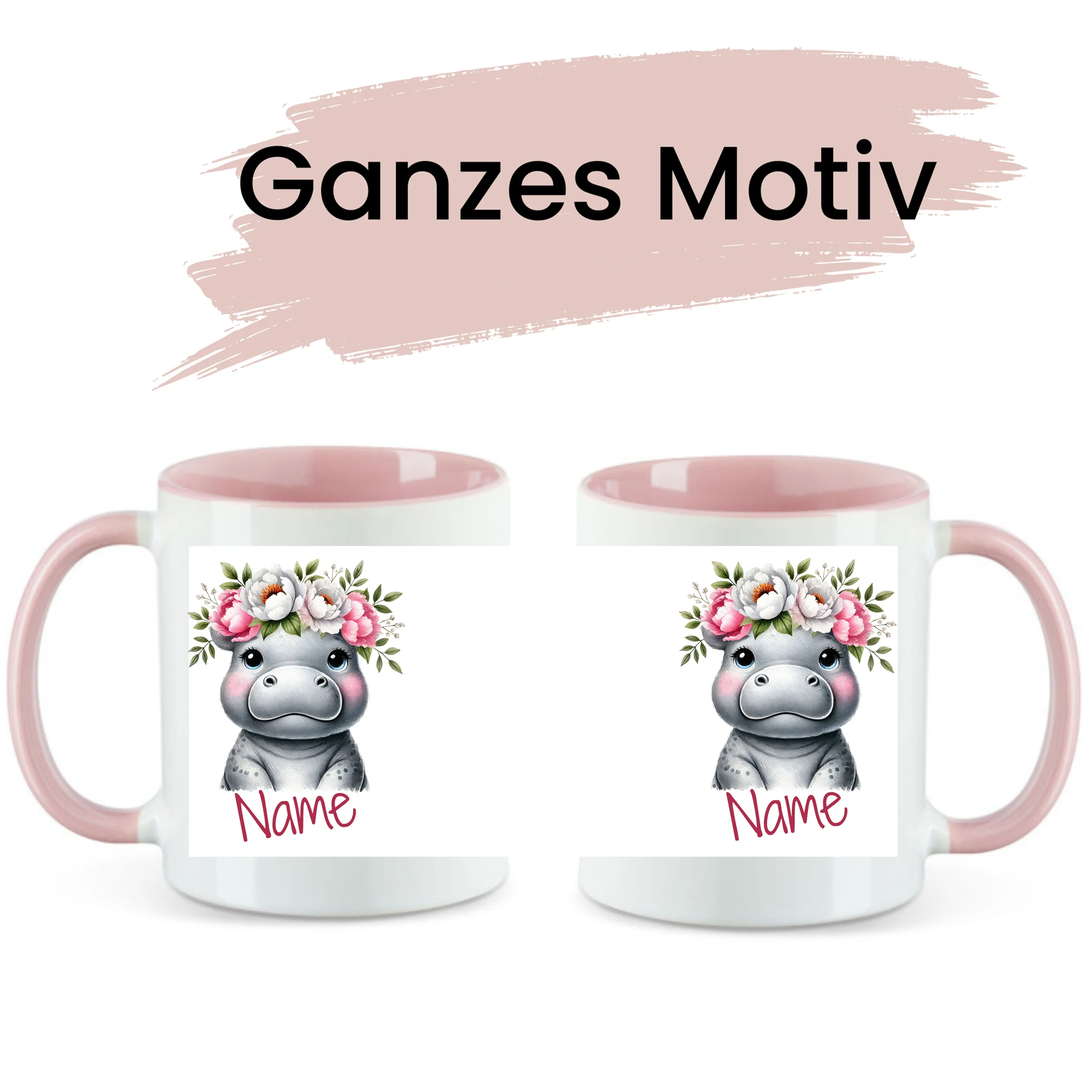 Personalisierte Tasse Nilpferd - Image 2