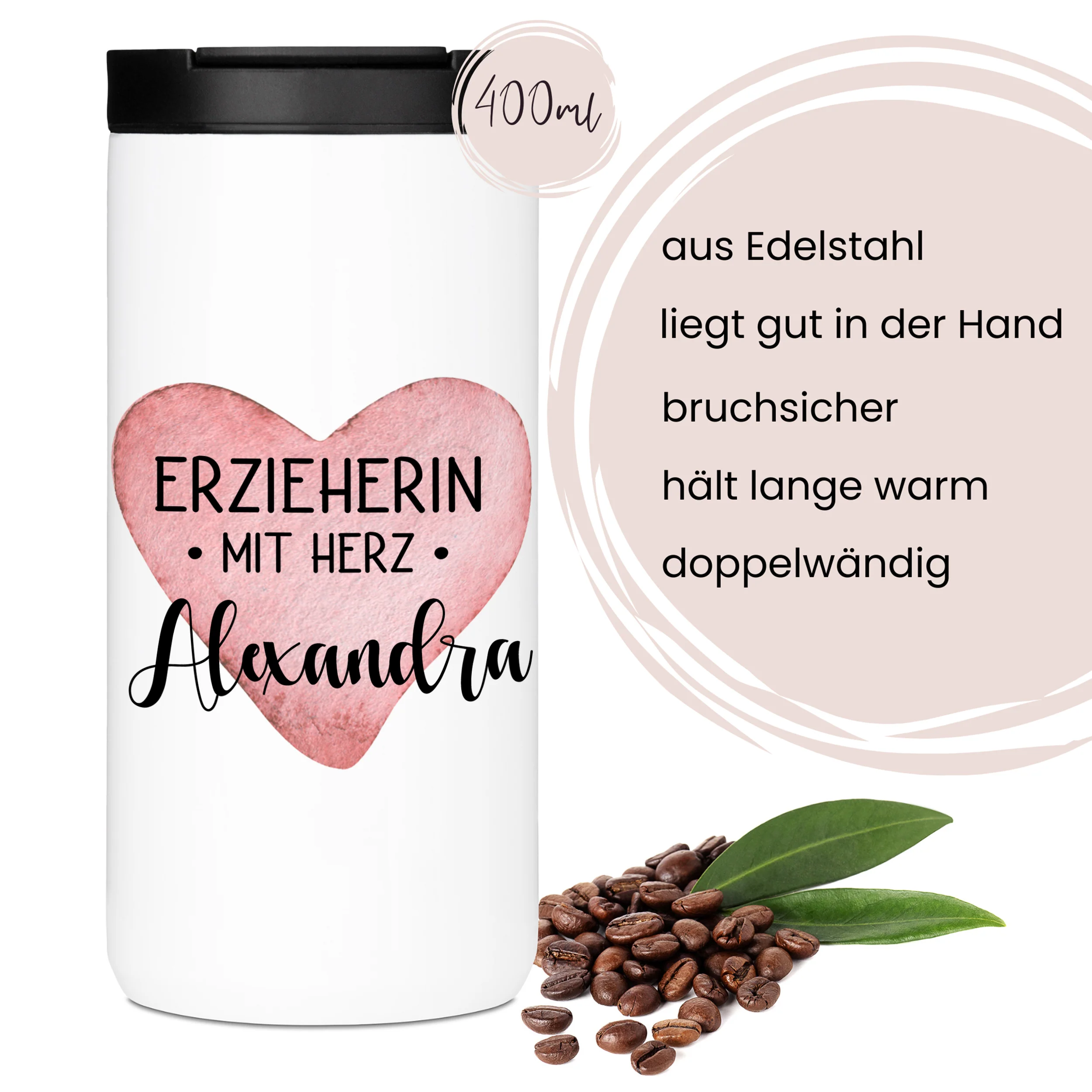 Set Kaffeebecher mit Notizbuch - Für die liebevolle Erzieherin - Image 4