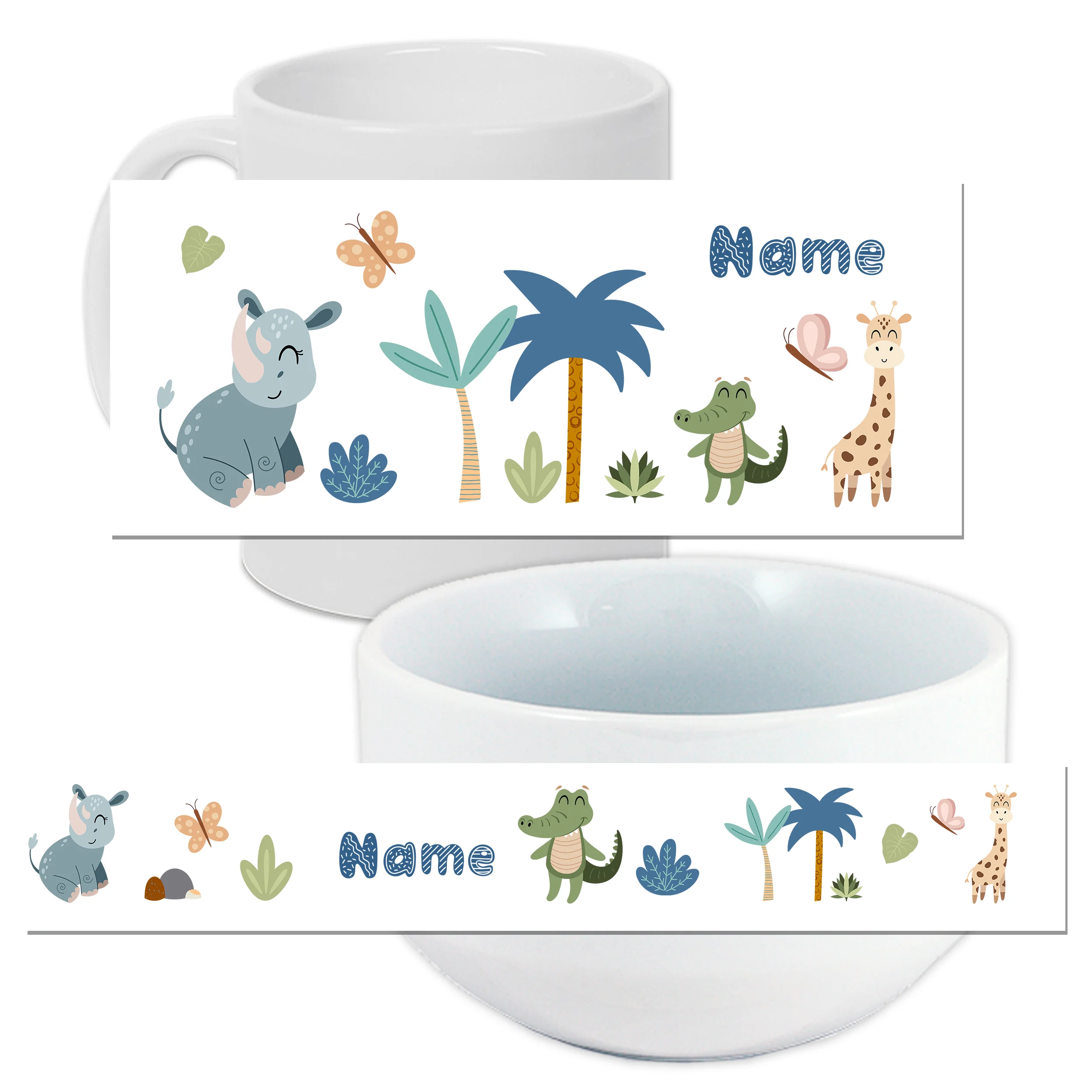 Set Müslischale mit Tasse Dschungeltiere - Image 3