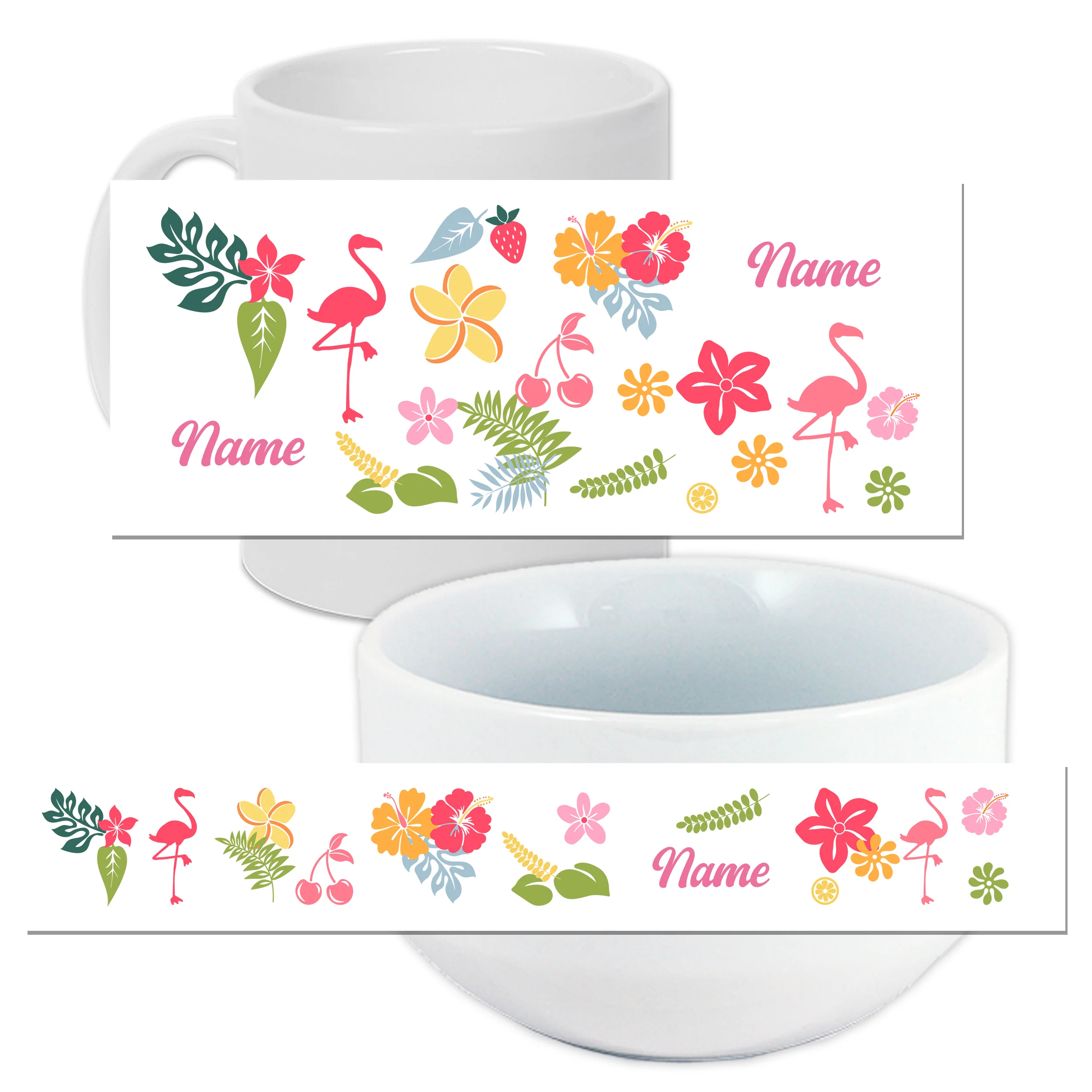 Set Müslischale mit Tasse - Flamingo - Image 3
