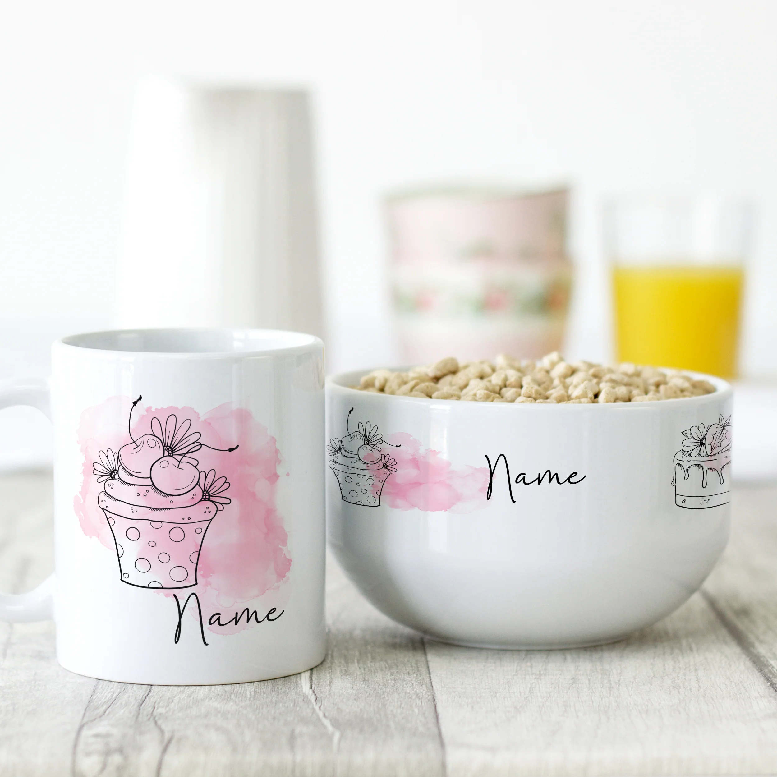 Set Müslischale mit Tasse - Küchlein - Image 2