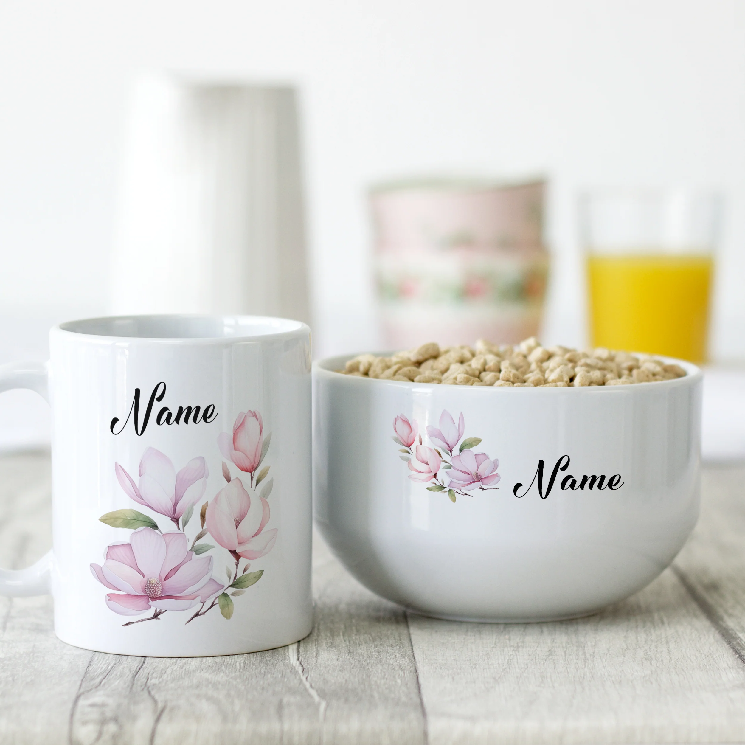 Set Müslischale mit Tasse - Magnolia - Image 2