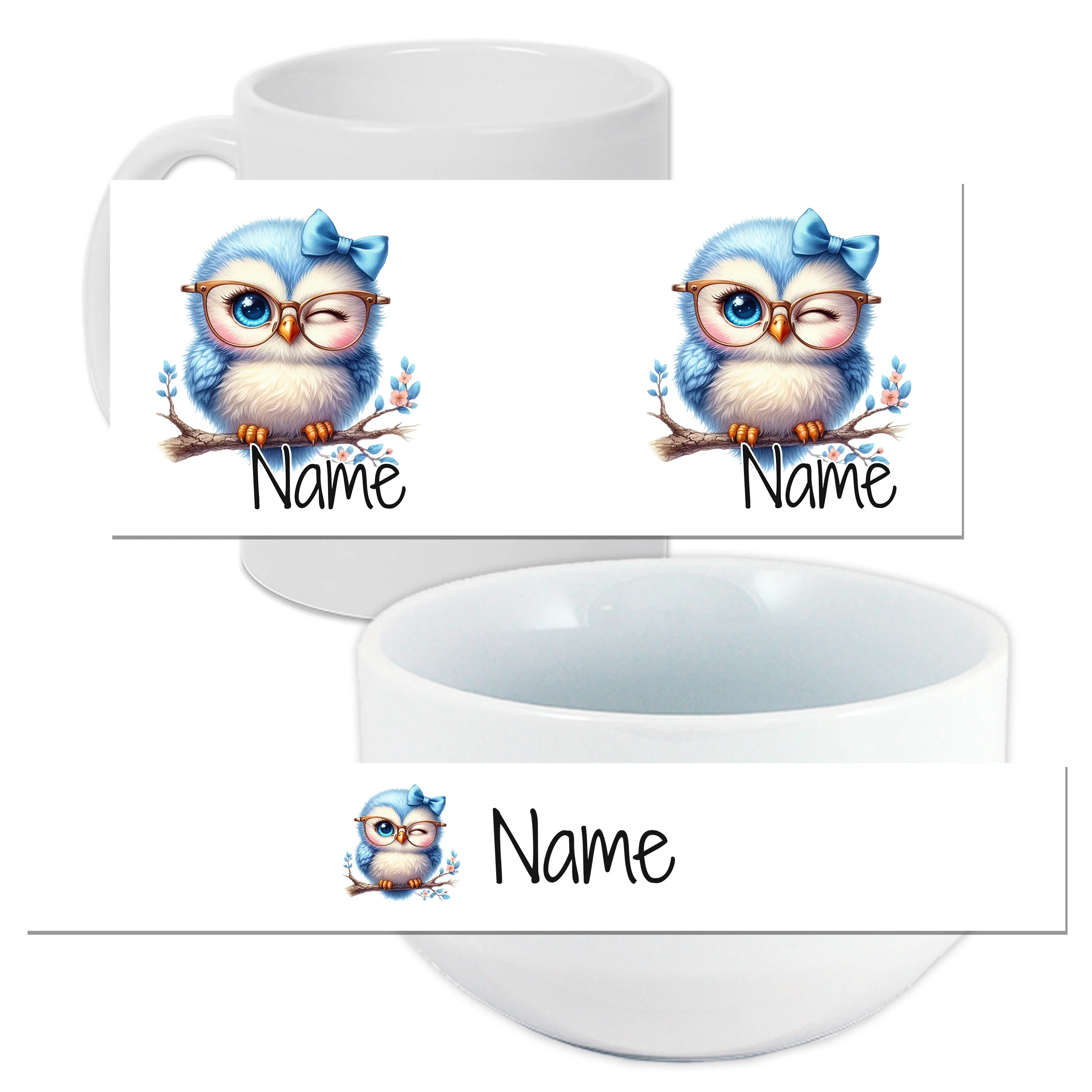 Set Müslischale mit Tasse mit Eule - Image 3