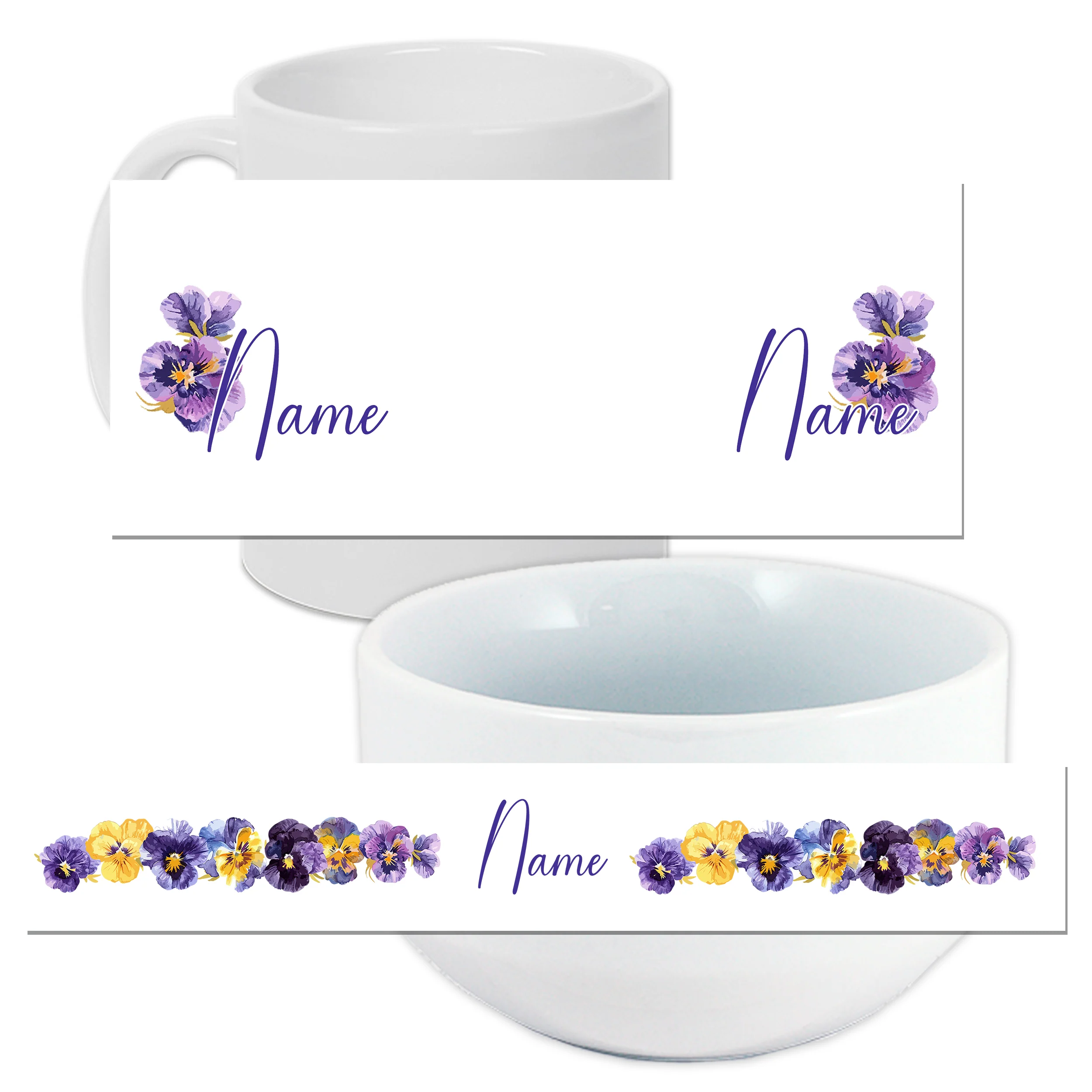 Set Müslischale mit Tasse -Veilchen - Image 3