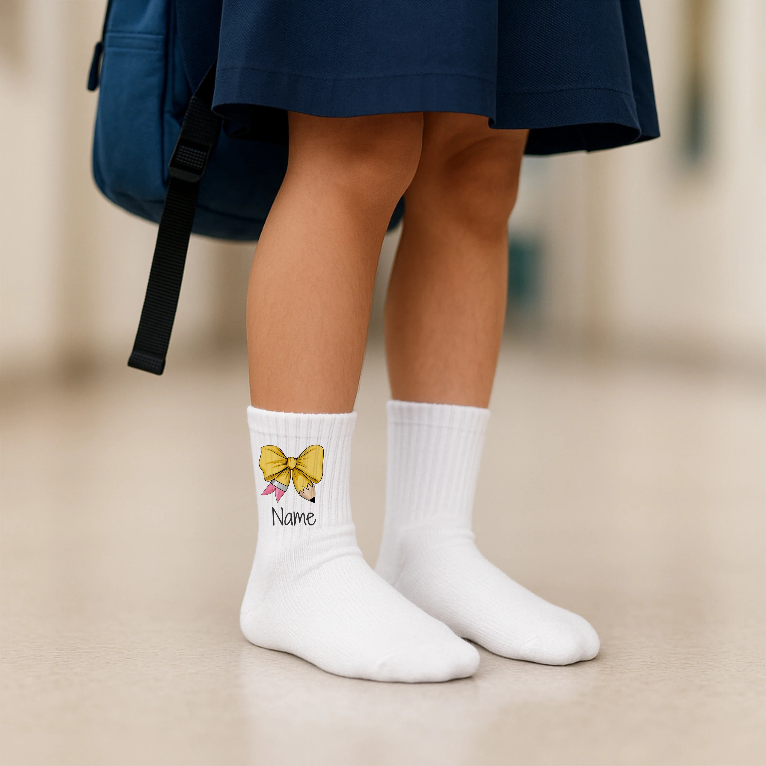 Socken mit gelber Schleife - Dein persönlicher Stil - Image 3