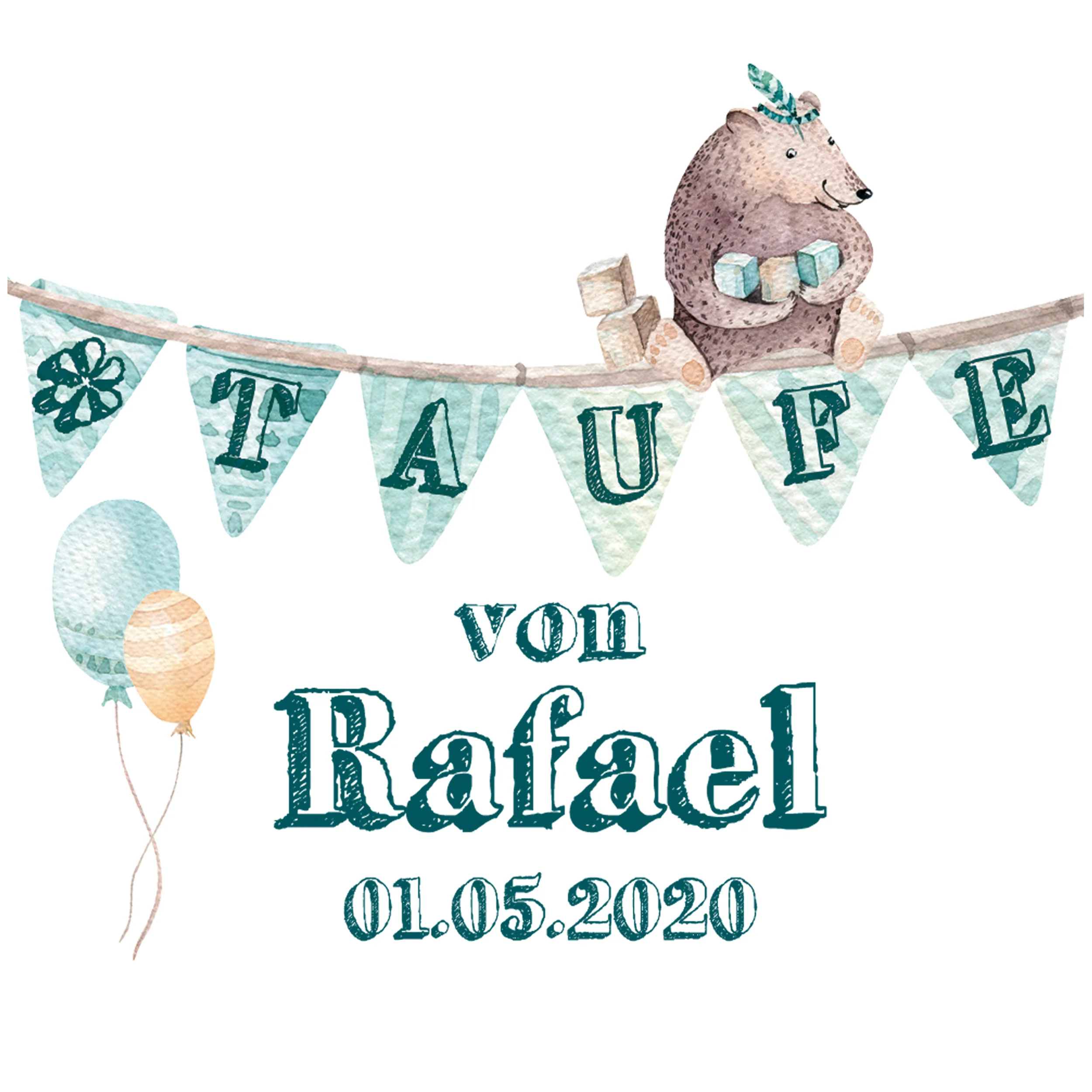 Spardose Bär zur Taufe - Image 4