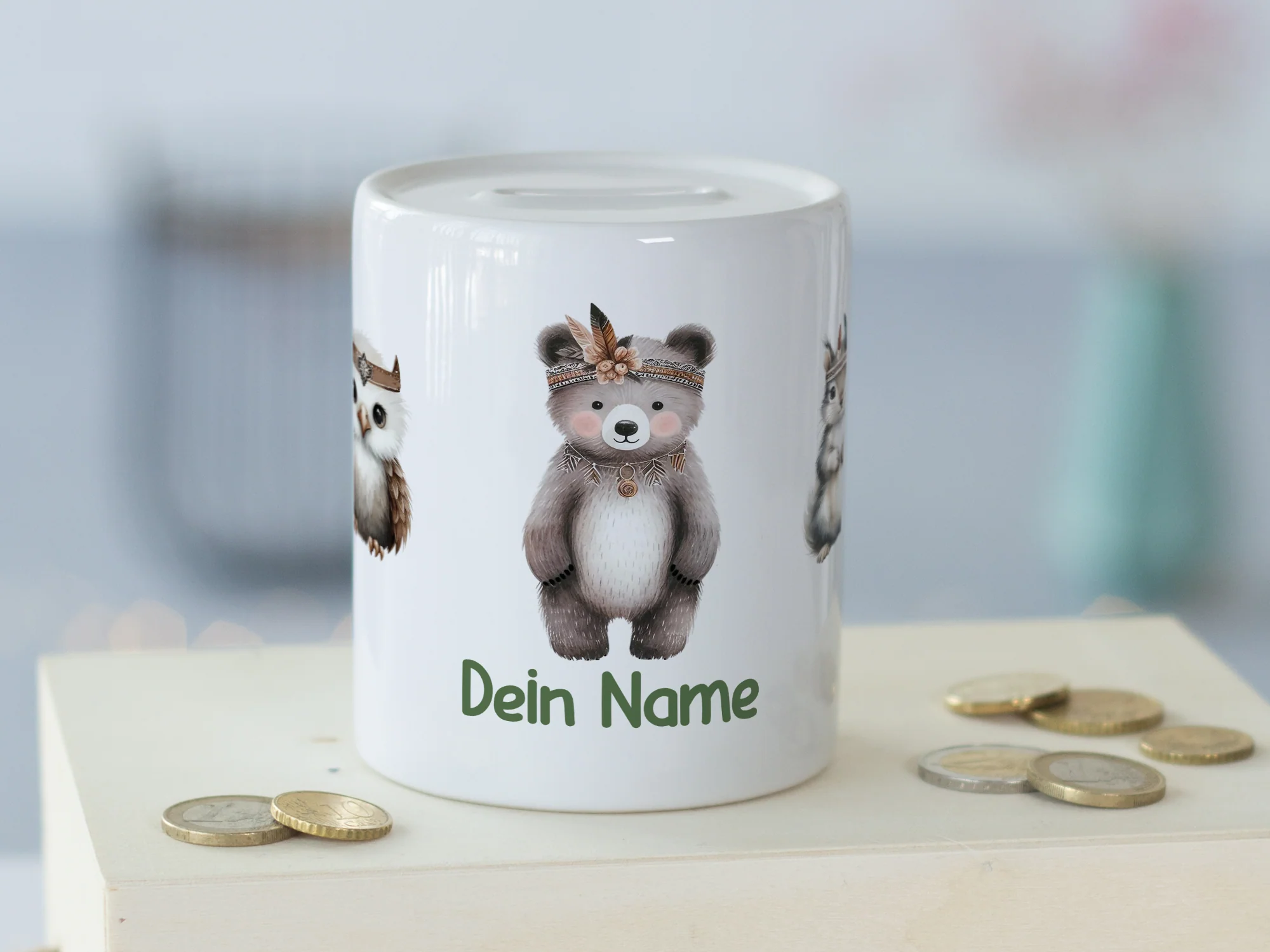 Spardose Bärenfreunde mit Federn - Image 3