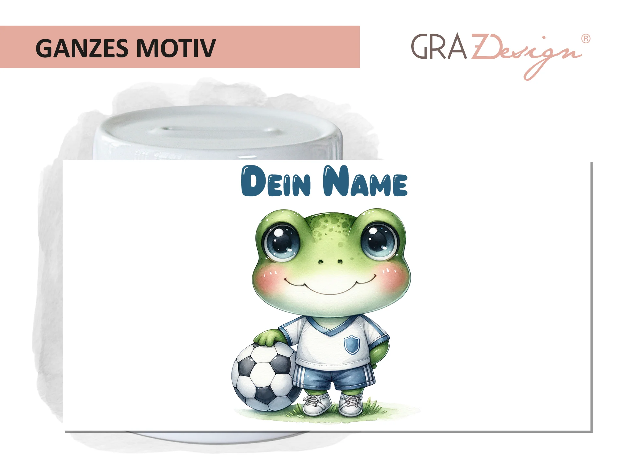 Spardose Frosch mit Fußball - Image 2