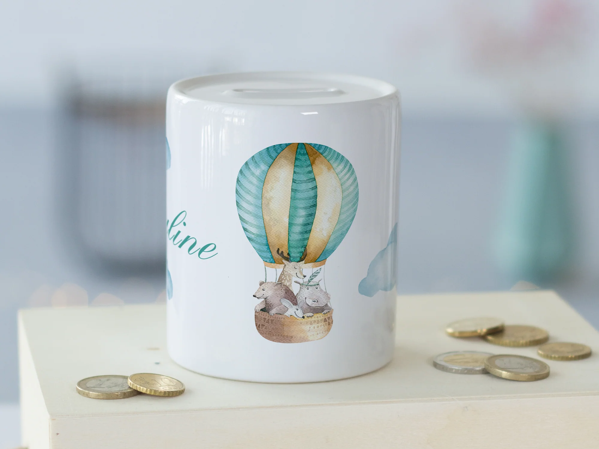 Spardose mit Luftballon-Motiv - Image 3