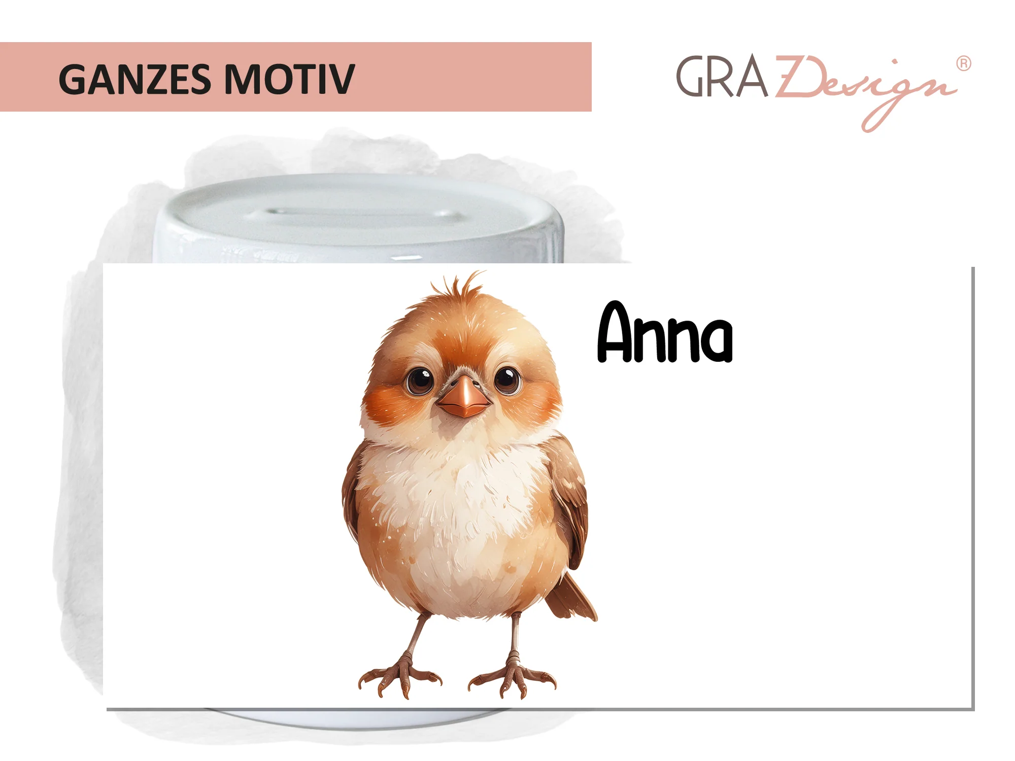 Spardose mit Vogelmotiv - Image 2