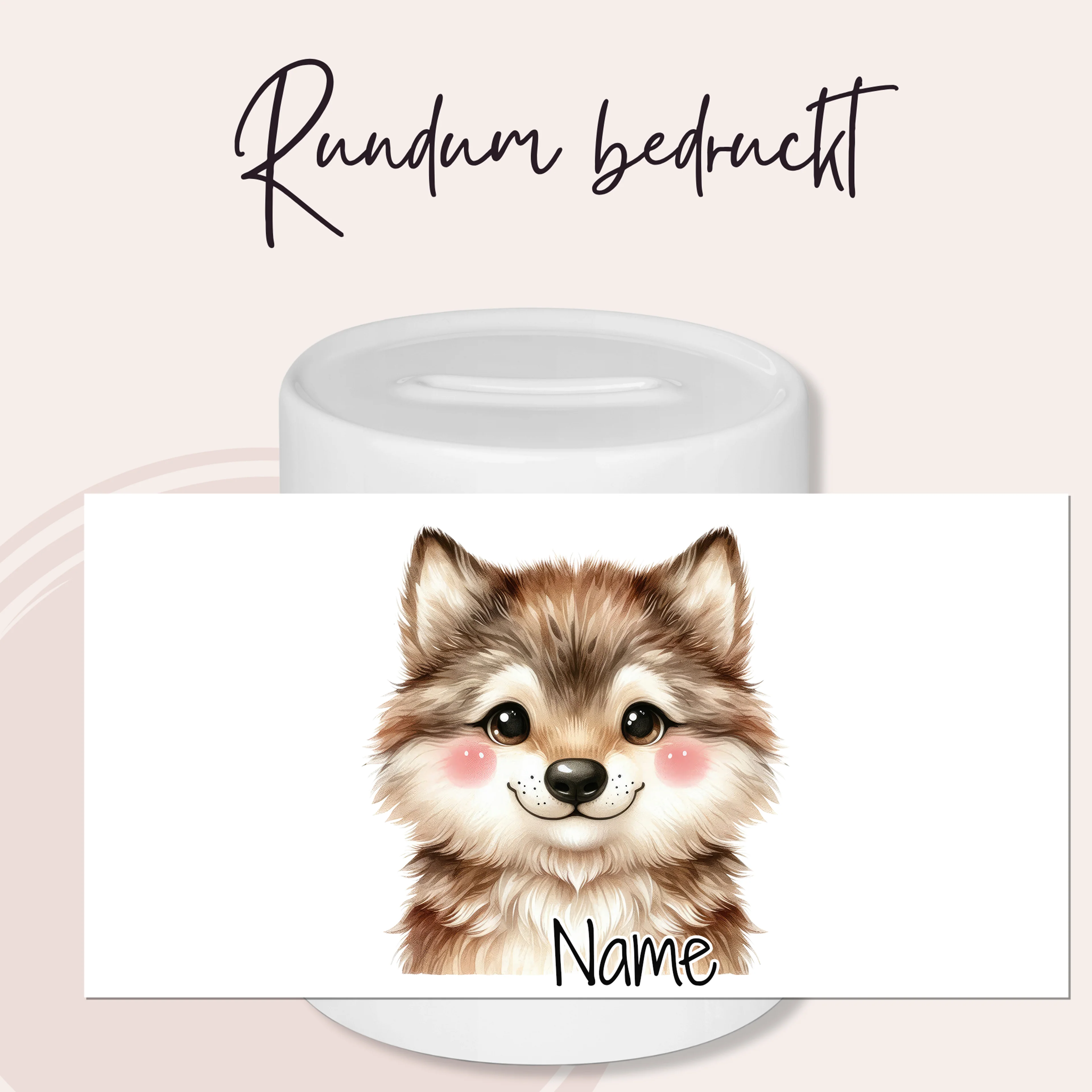 Spardose mit Wolf - Image 2