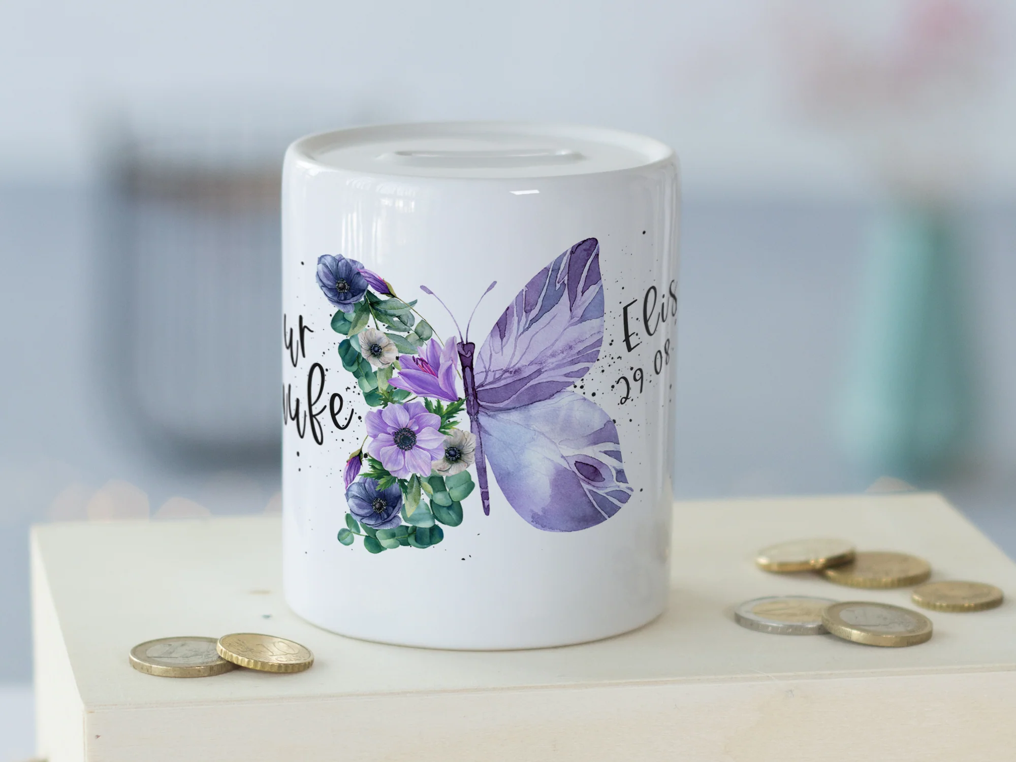Spardose Schmetterling zur Taufe - Image 3