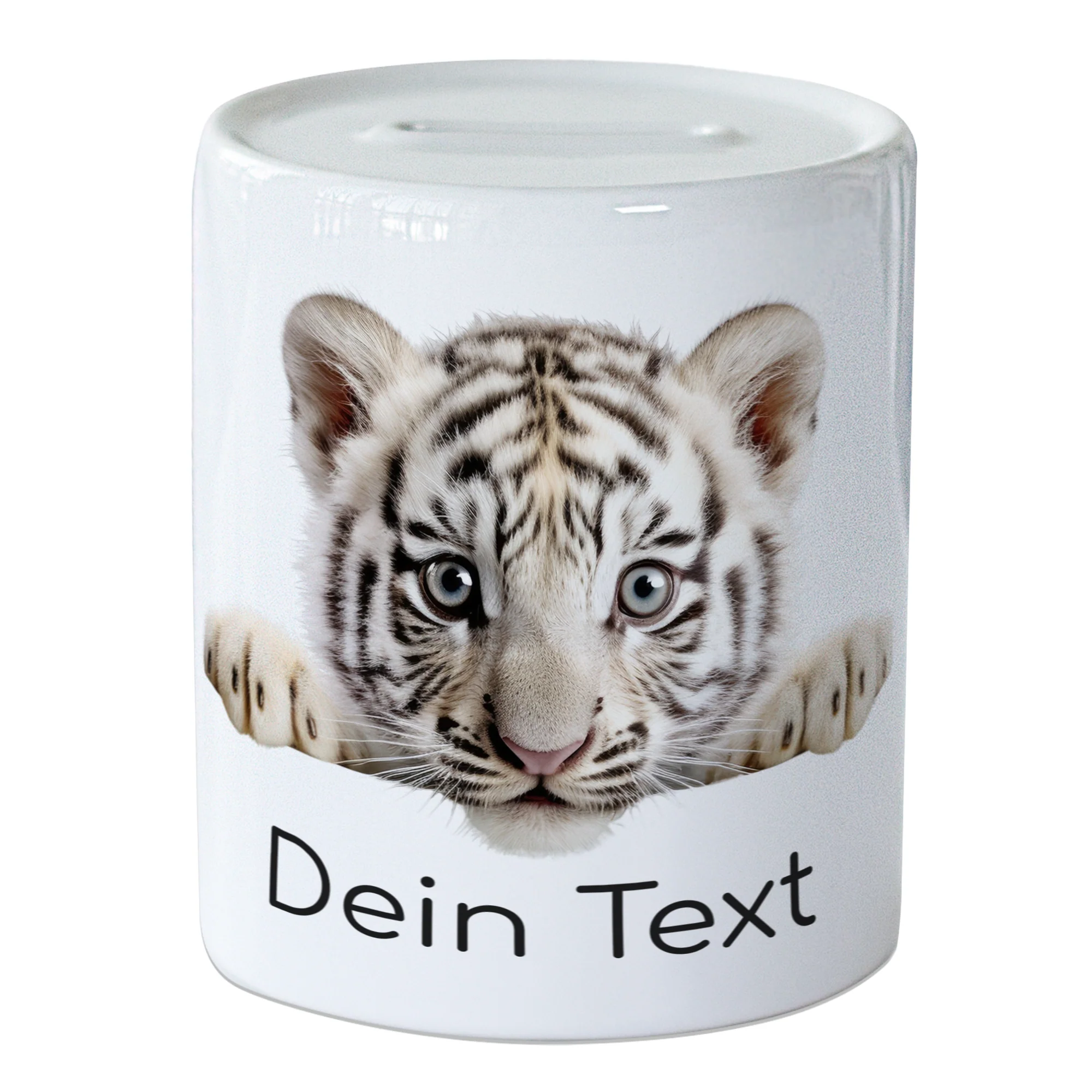 Spardose Weißer Tiger