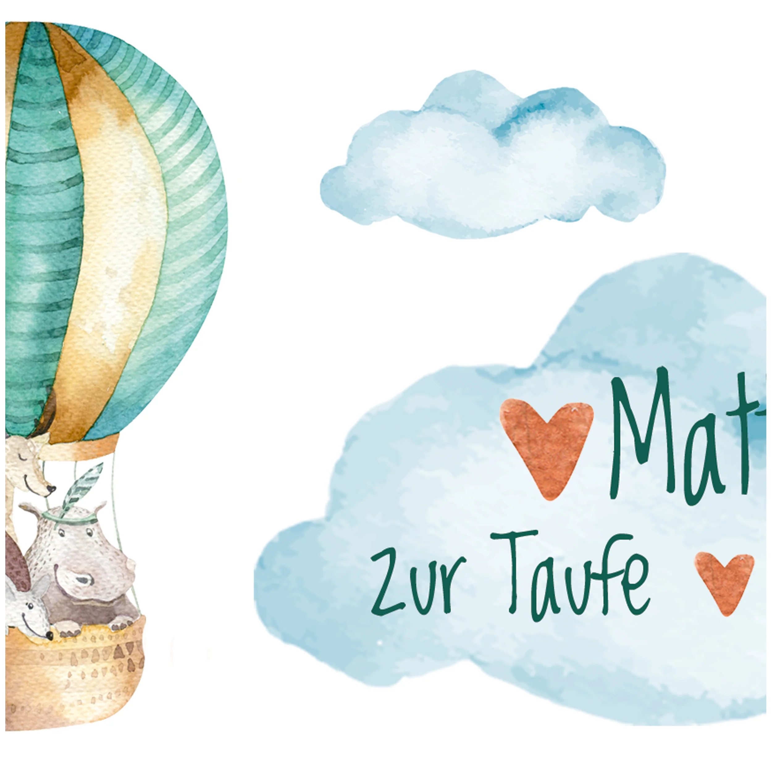 Spardose zur Taufe Heißluftballon - Image 4