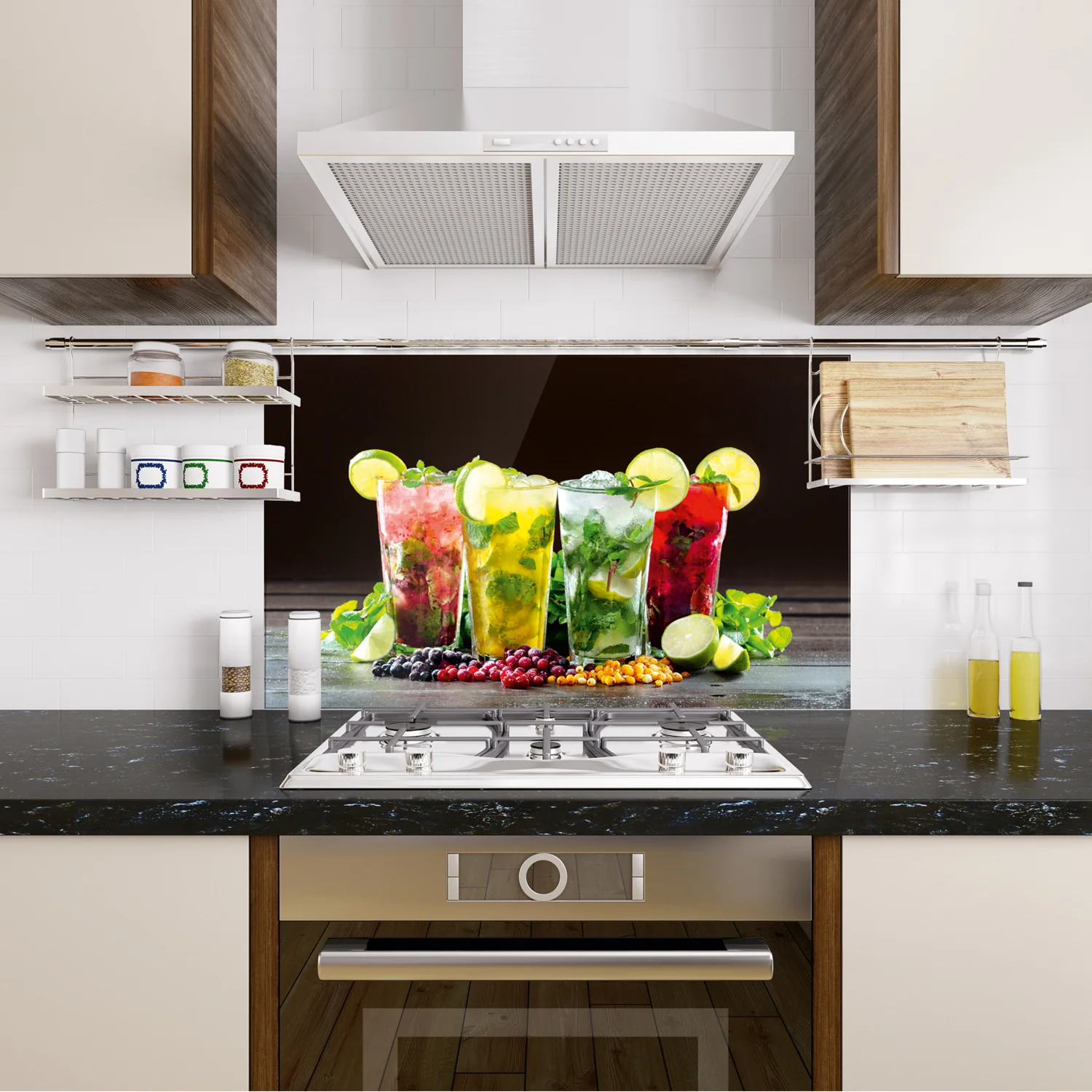 Spritzschutz aus Glas Frische Cocktails - Image 4