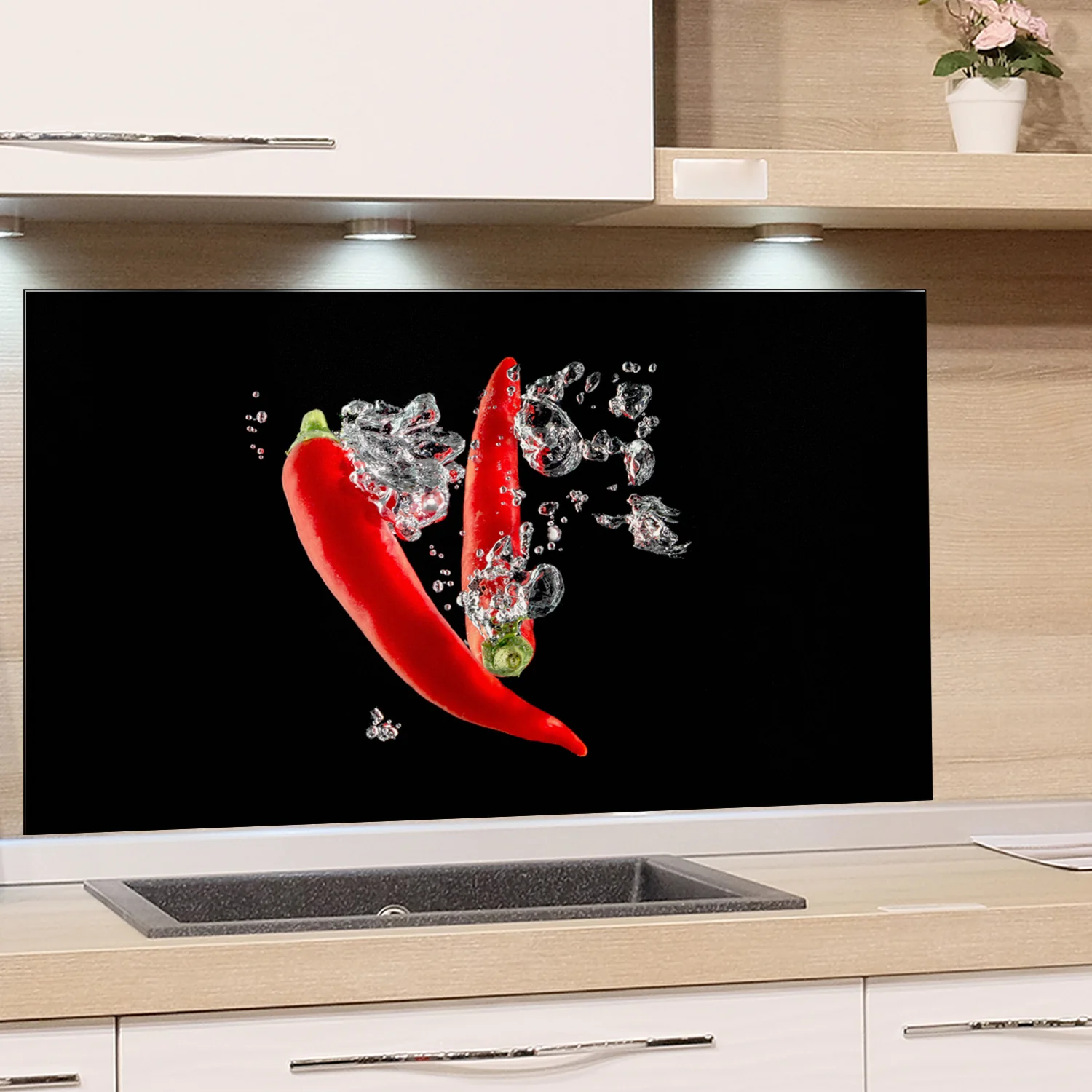 Spritzschutz Chili im Wassersplash - Image 2