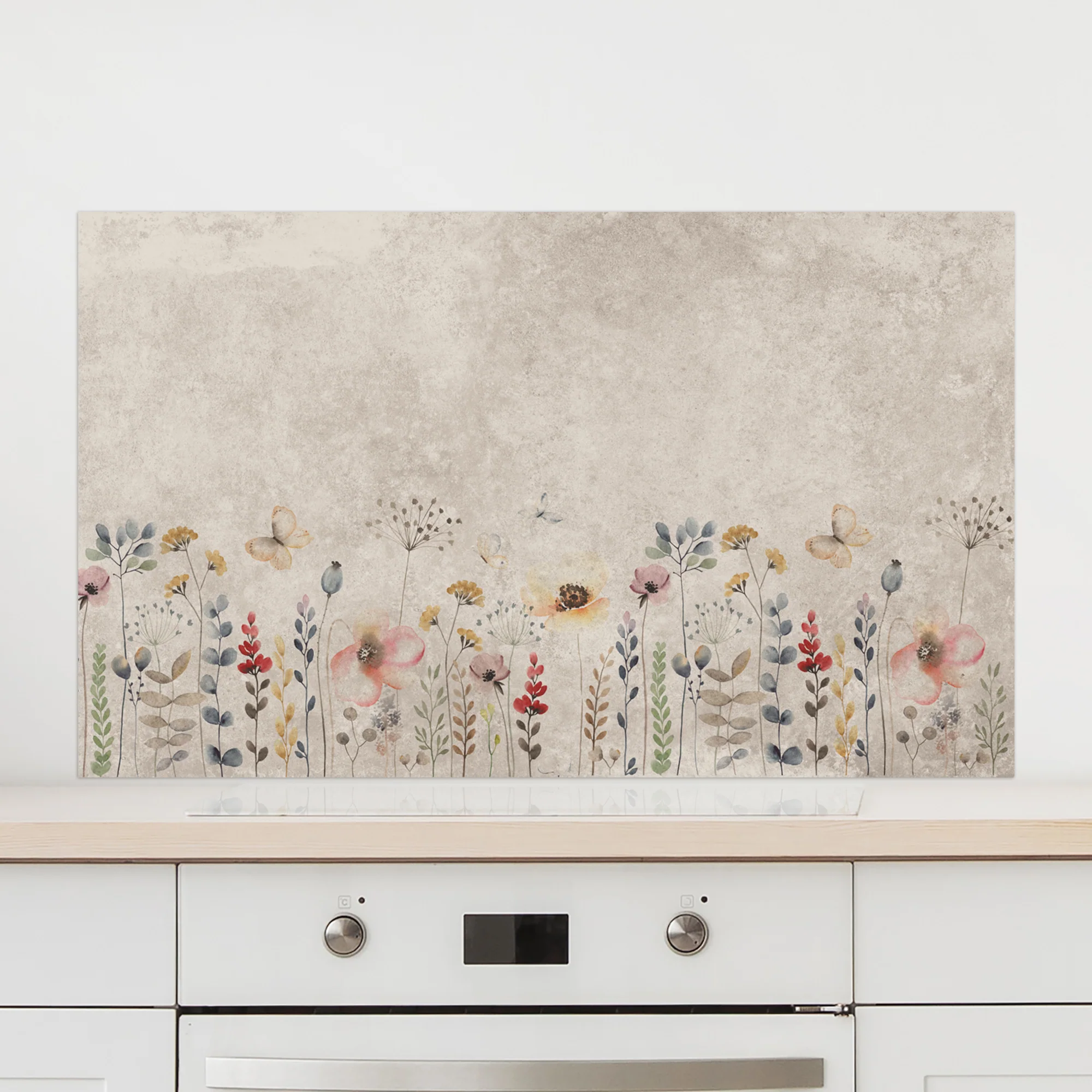 Spritzschutz mit Blumenmotiv - Image 3