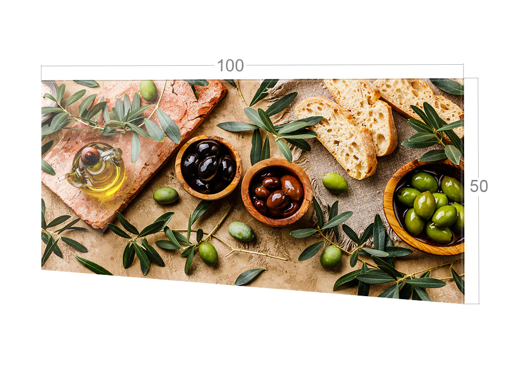 Spritzschutz Oliven und Brot - Image 2