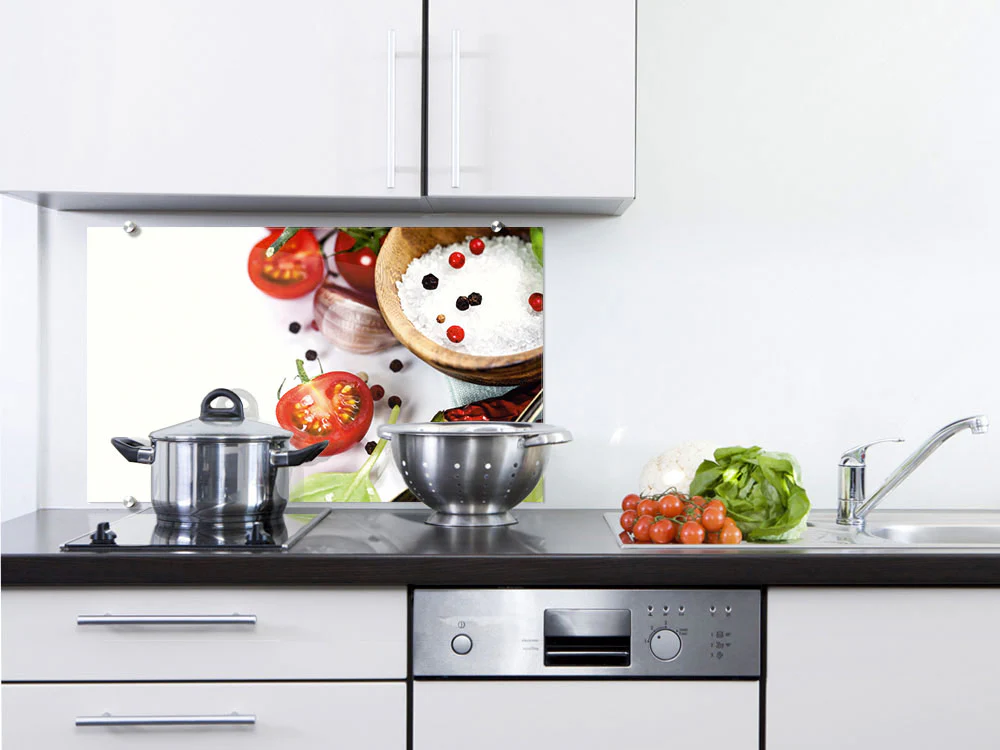 Spritzschutz Tomate, Salz & Gewürze