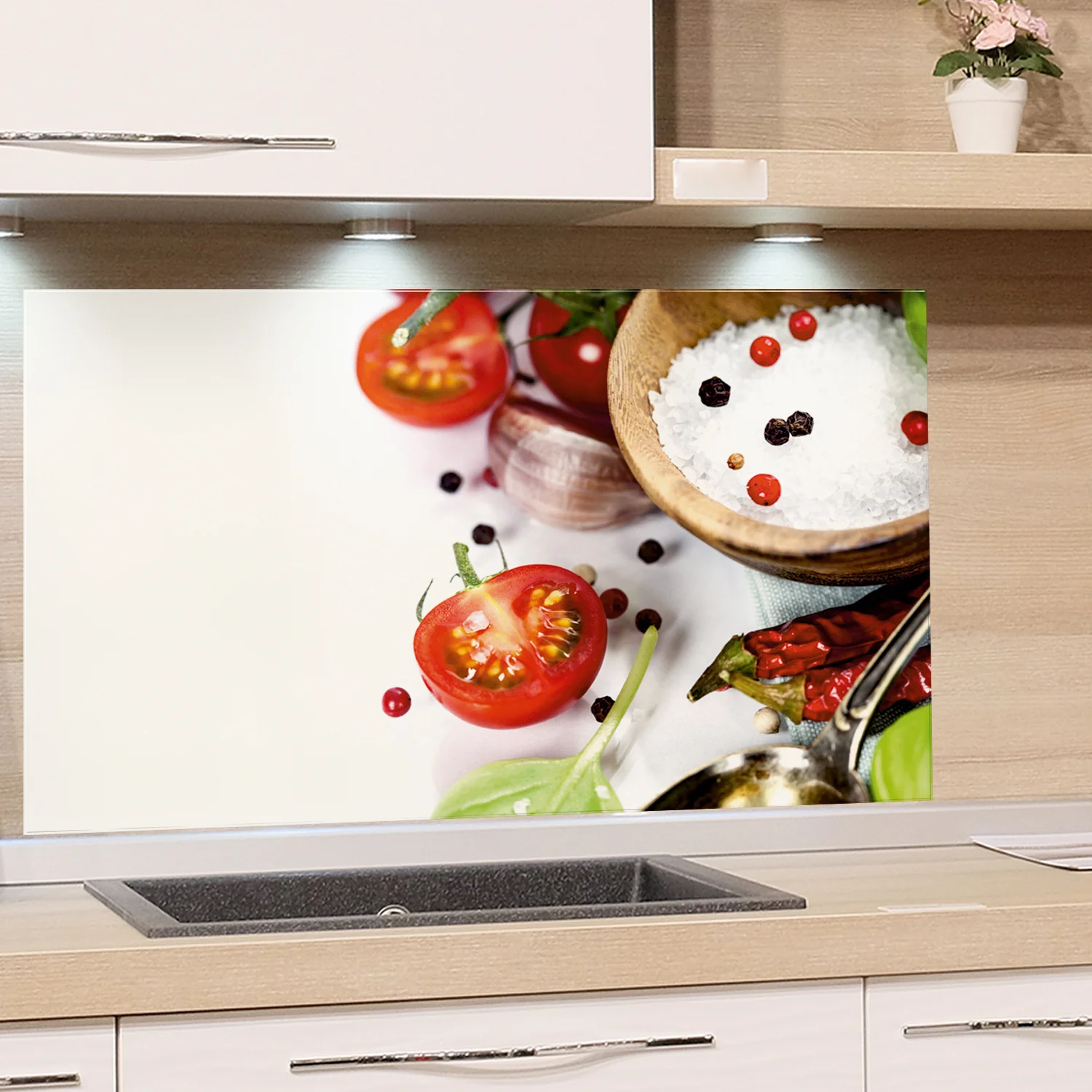 Spritzschutz Tomate, Salz & Gewürze - Image 2