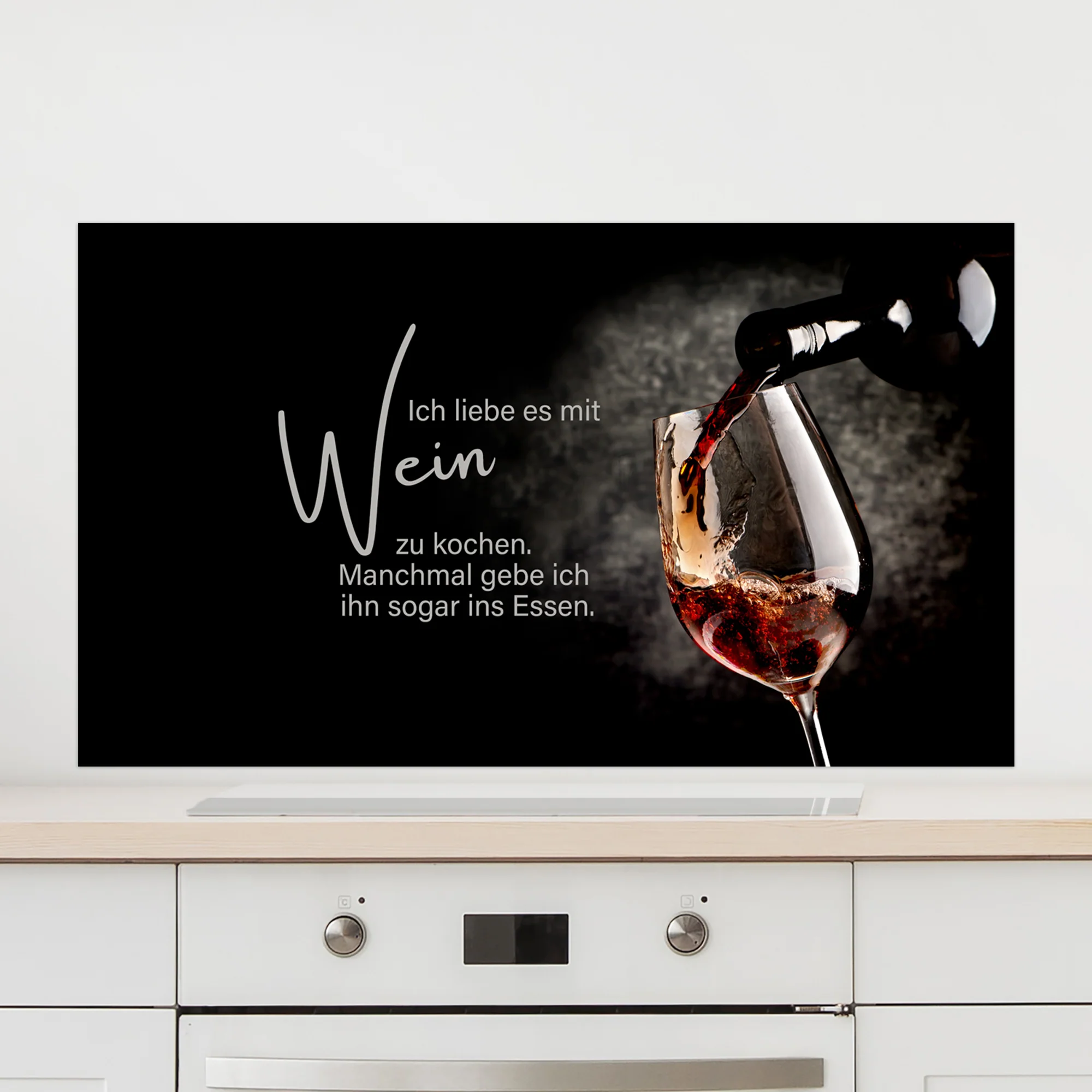 Spritzschutz Wein mit Spruch - Image 3