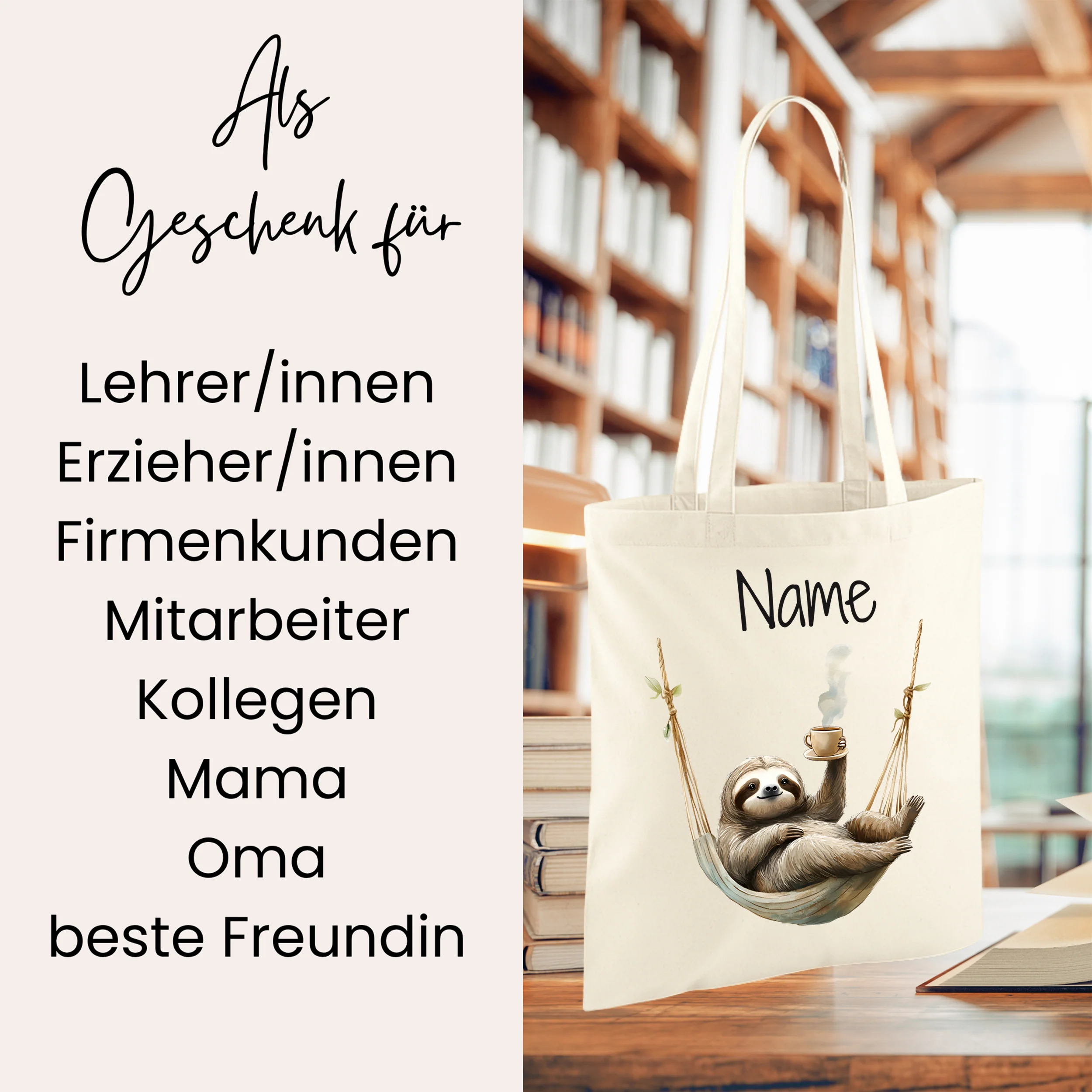 Tasche Faultier - Entspannt und lässig im Alltag - Image 2