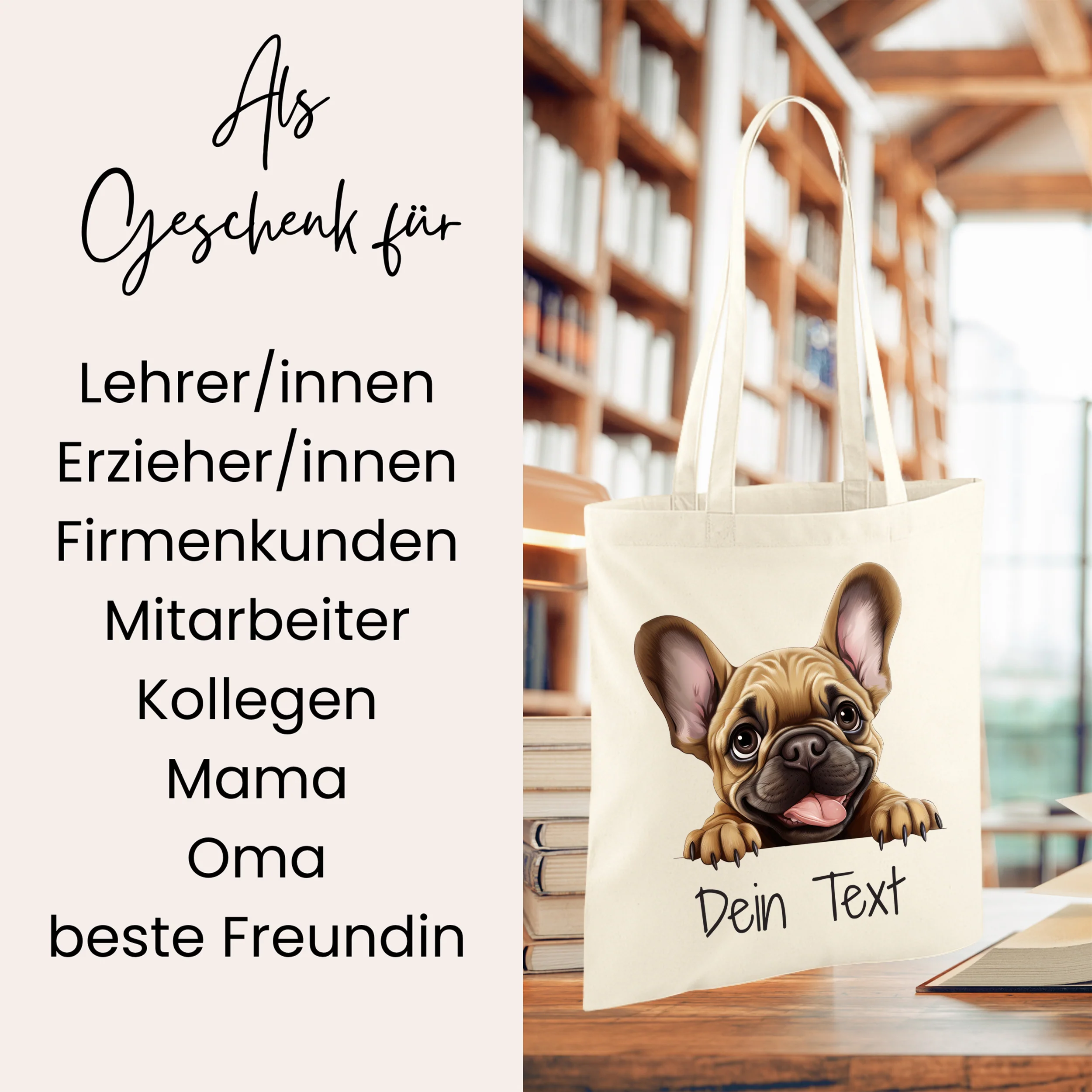 Tasche Französische Bulldogge - Deine treue Begleiterin - Image 2