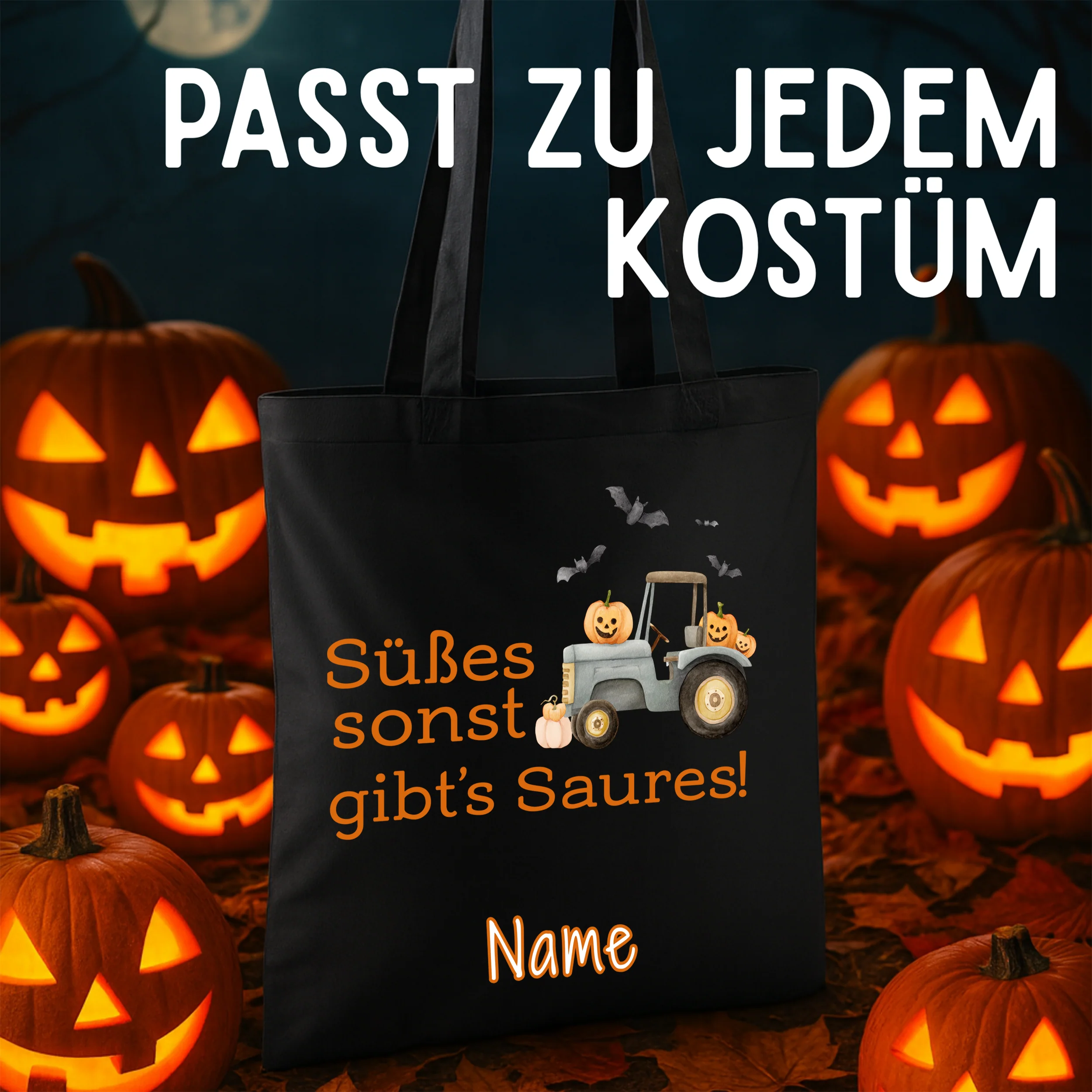 Tasche Halloween - Süßes sonst gibt's Saures! - Image 2